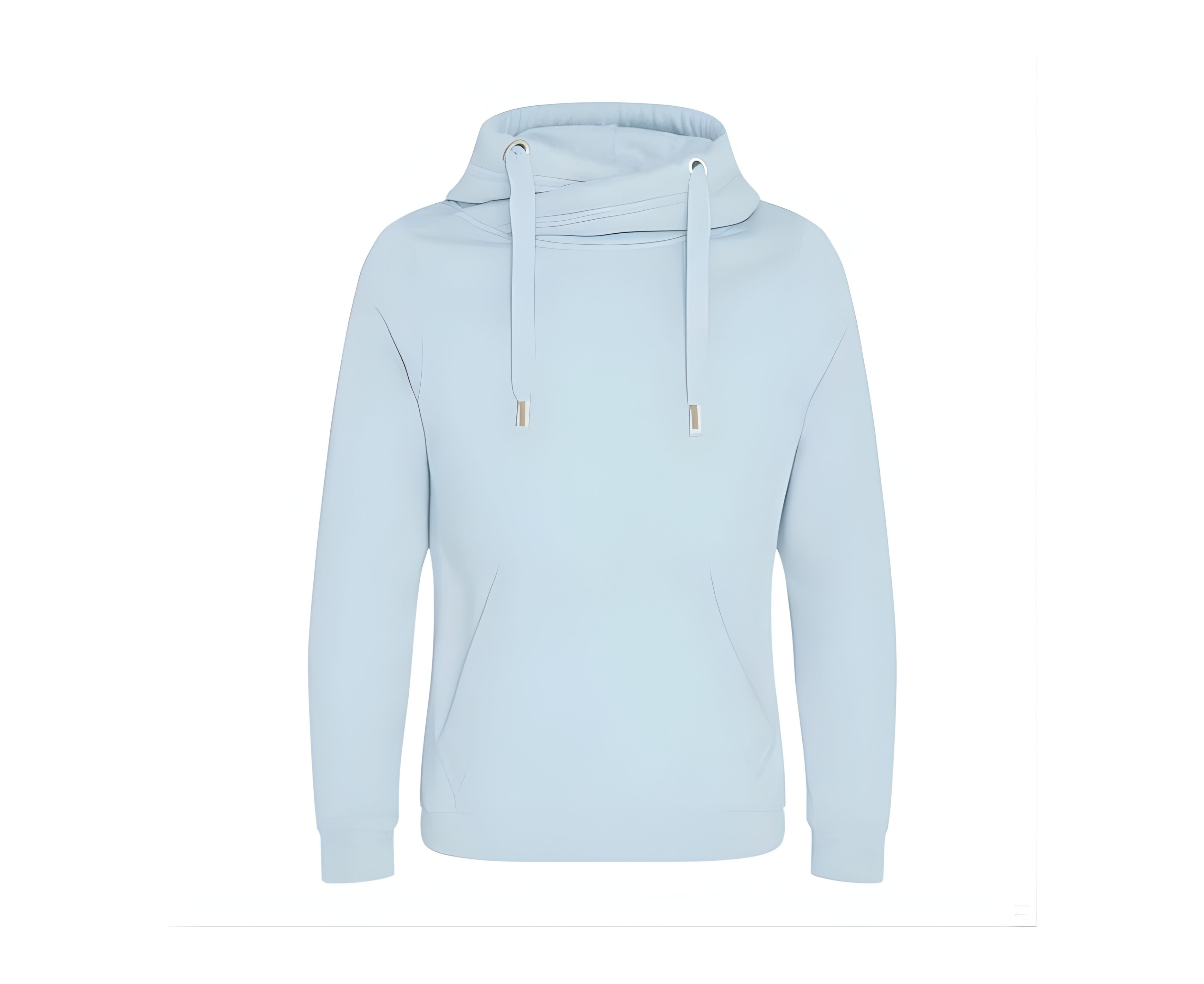 AWJH021 | Cross Neck Hoodie Sky Blue