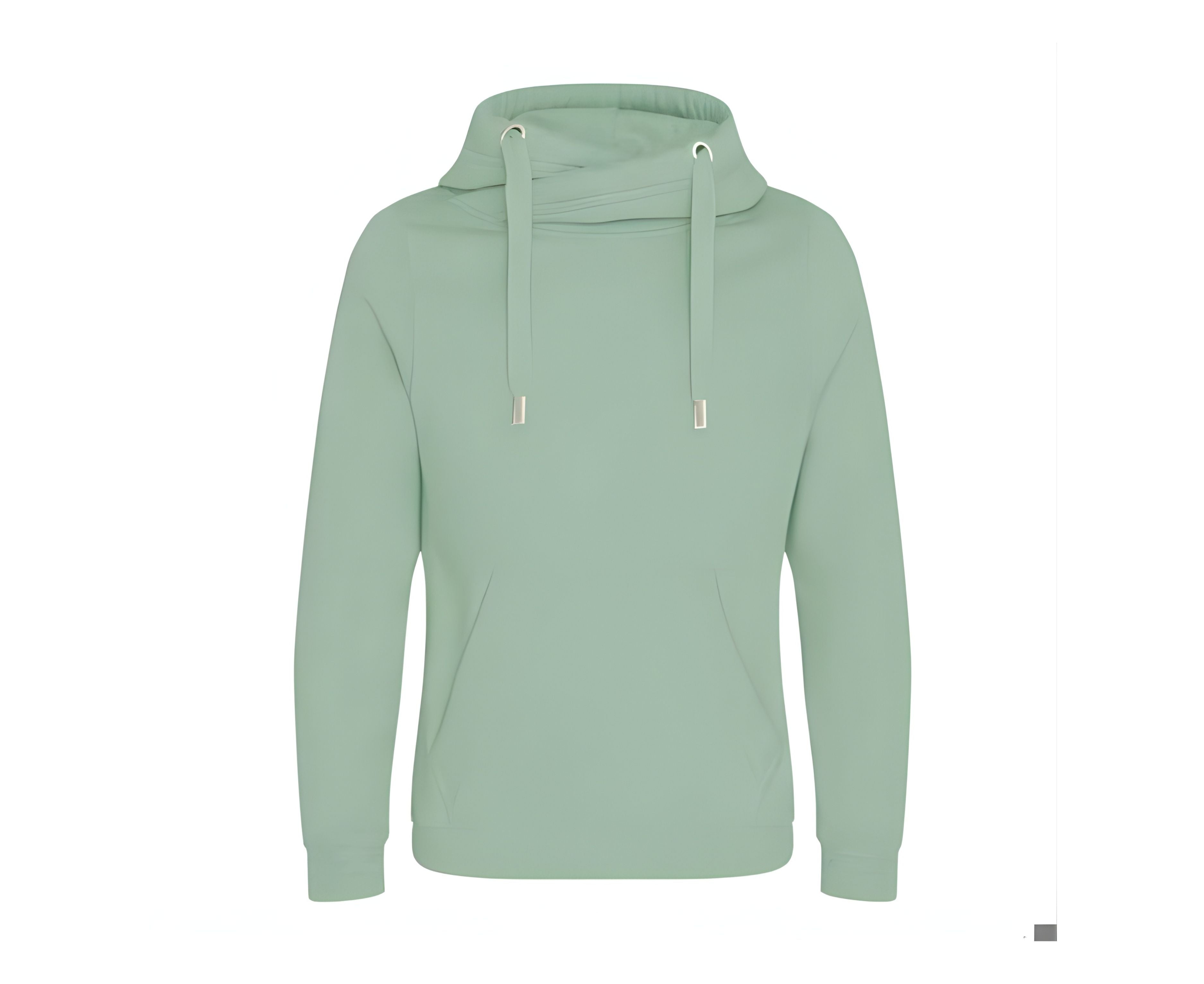AWJH021 | Cross Neck Hoodie Dusty Green
