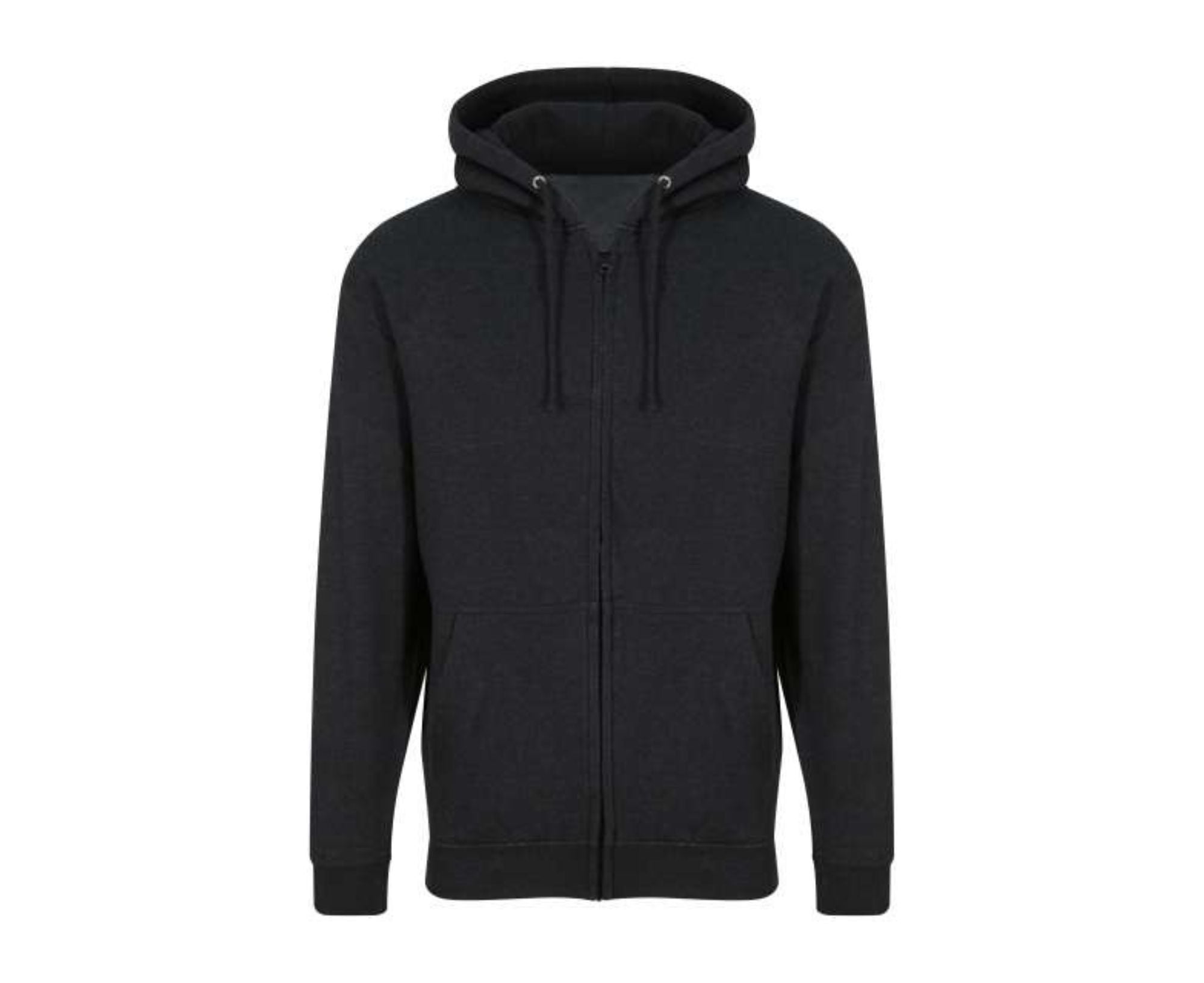 AWJH050 | Full-Zip Hoodie Black Smoke