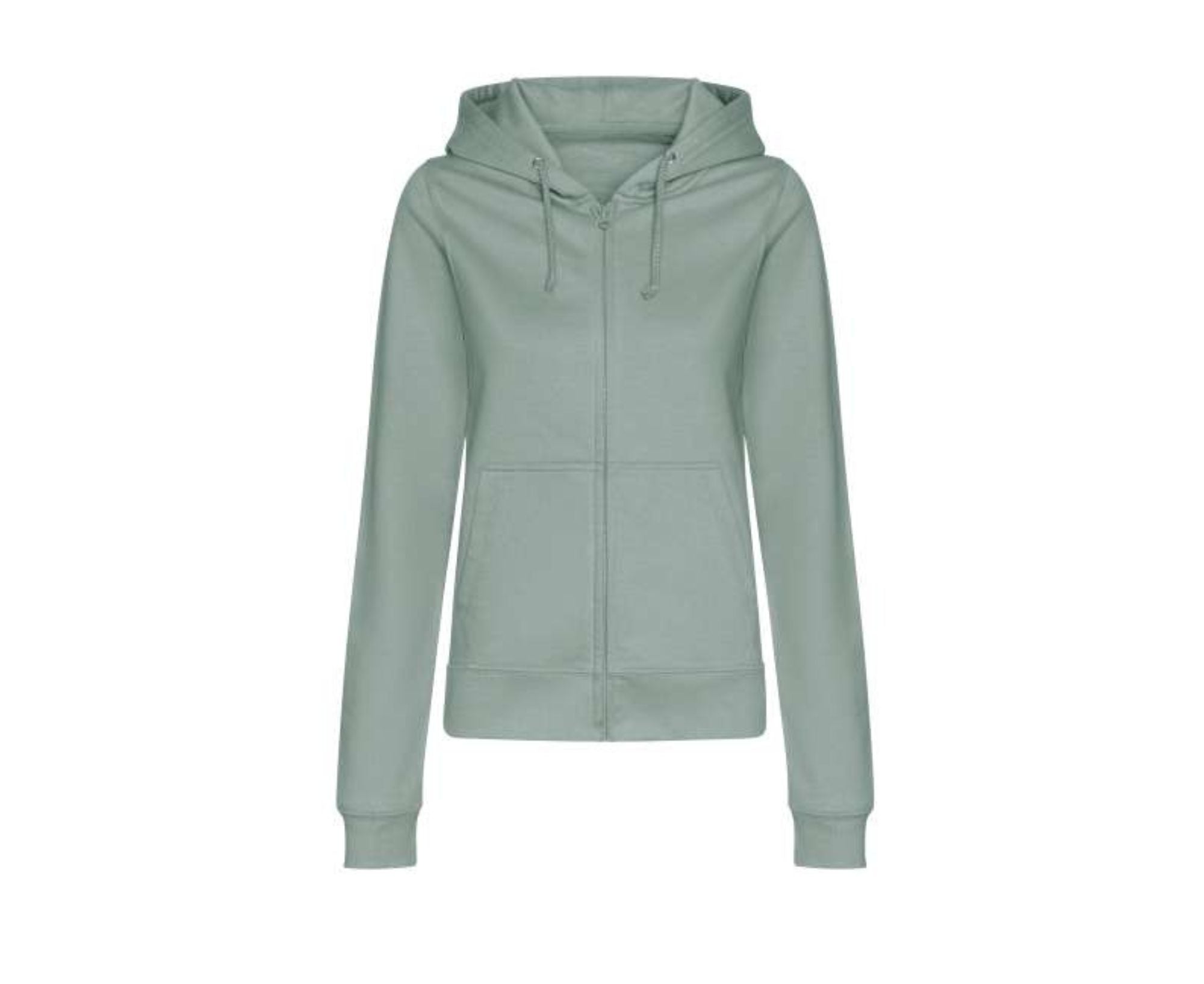 AWJH050F | Women's College Full Zip Hoodie Dusty Green