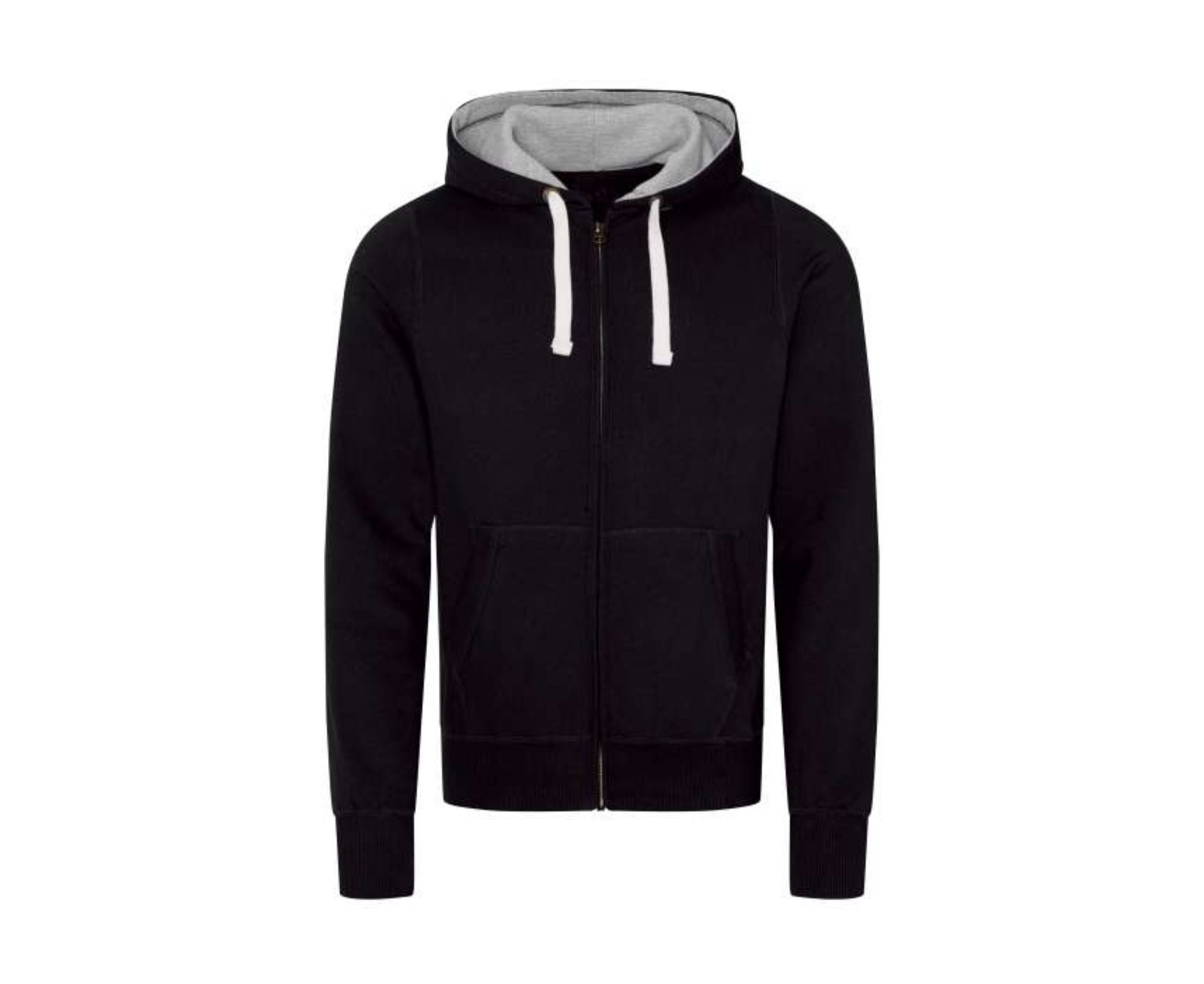 AWJH052 | Chunky Full Zip Hoodie Jet Black