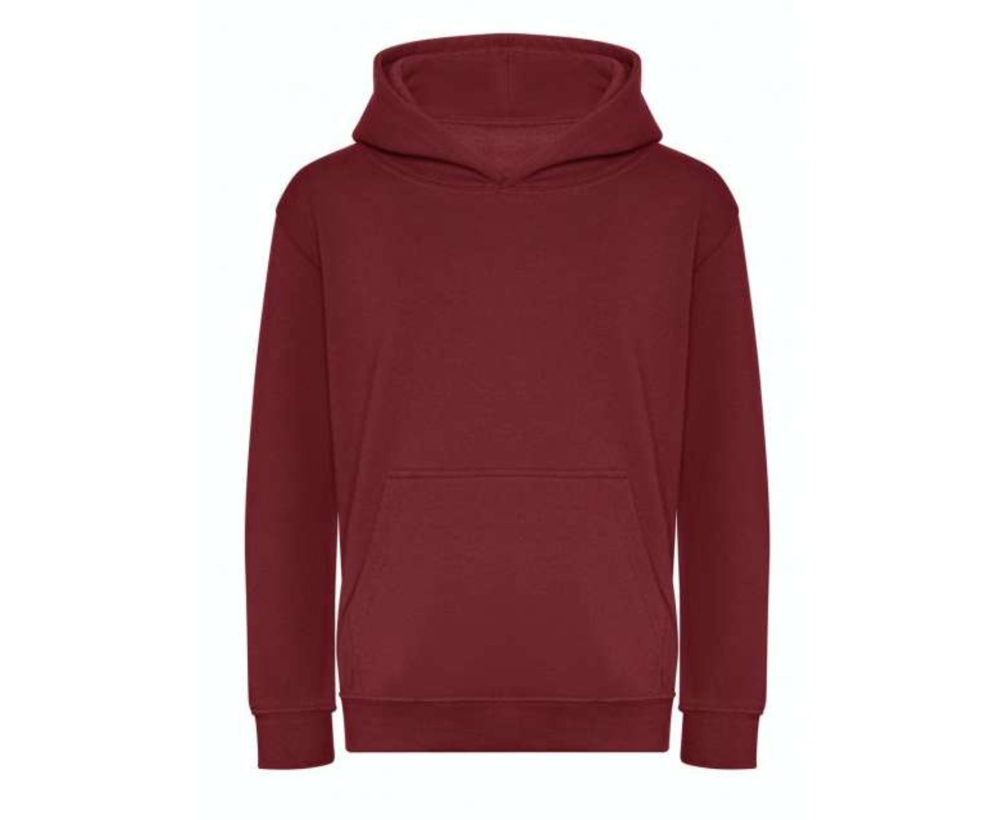 AWJH201J | Kids Organic Hoodie Burgundy