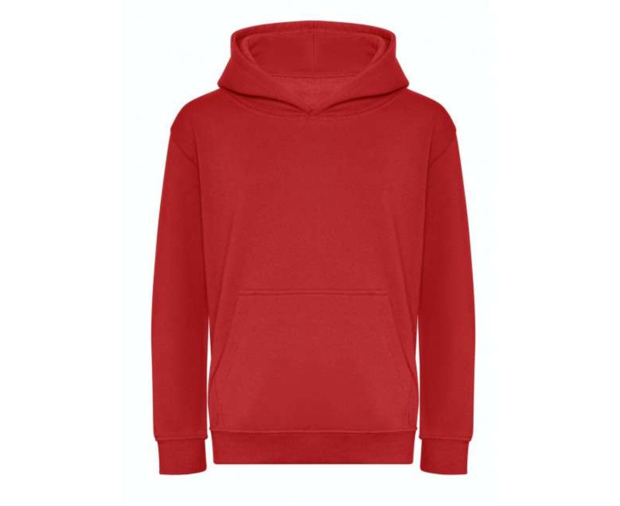 AWJH201J | Kids Organic Hoodie Fire Red