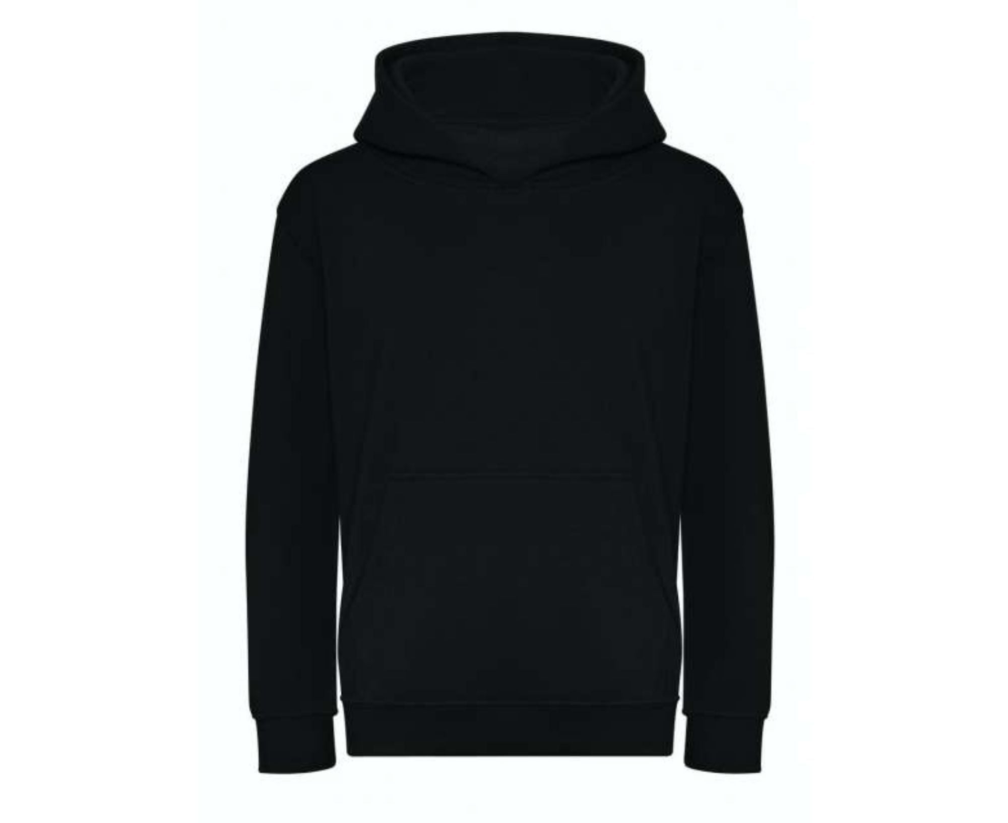 AWJH201J | Kids Organic Hoodie Deep Black