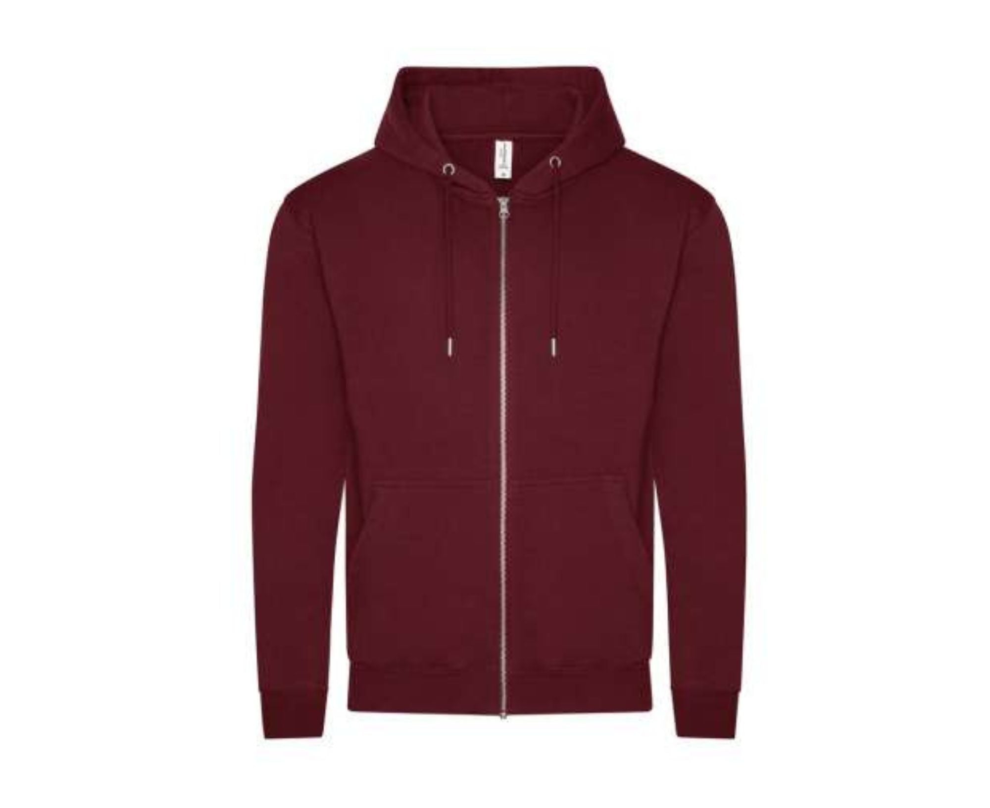 AWJH250 |Organic Full Zip Hoodie Burgundy
