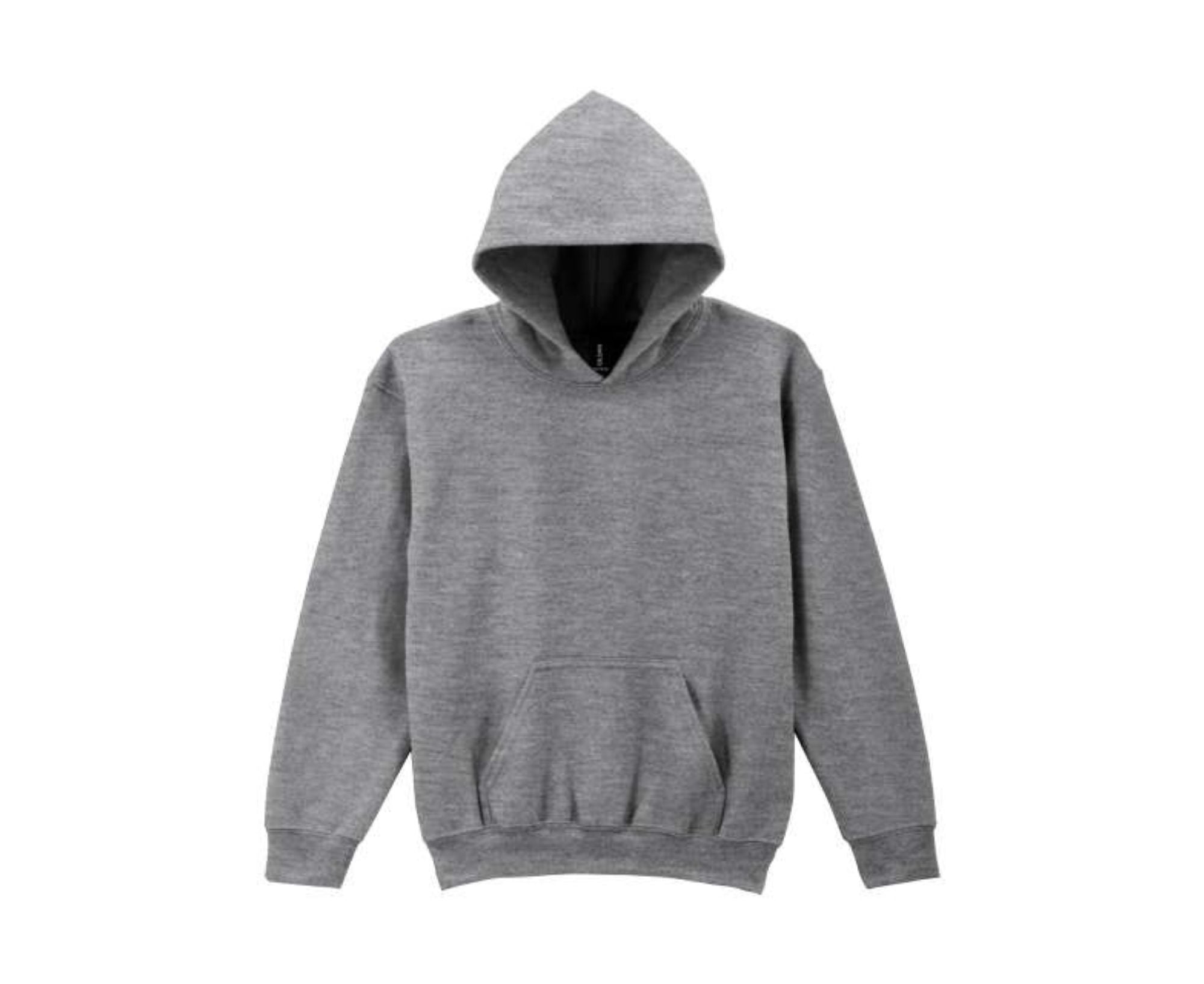 GIB18500 | HeVy Blend™ Youth Hooded Sweatshirt Graphite Heather