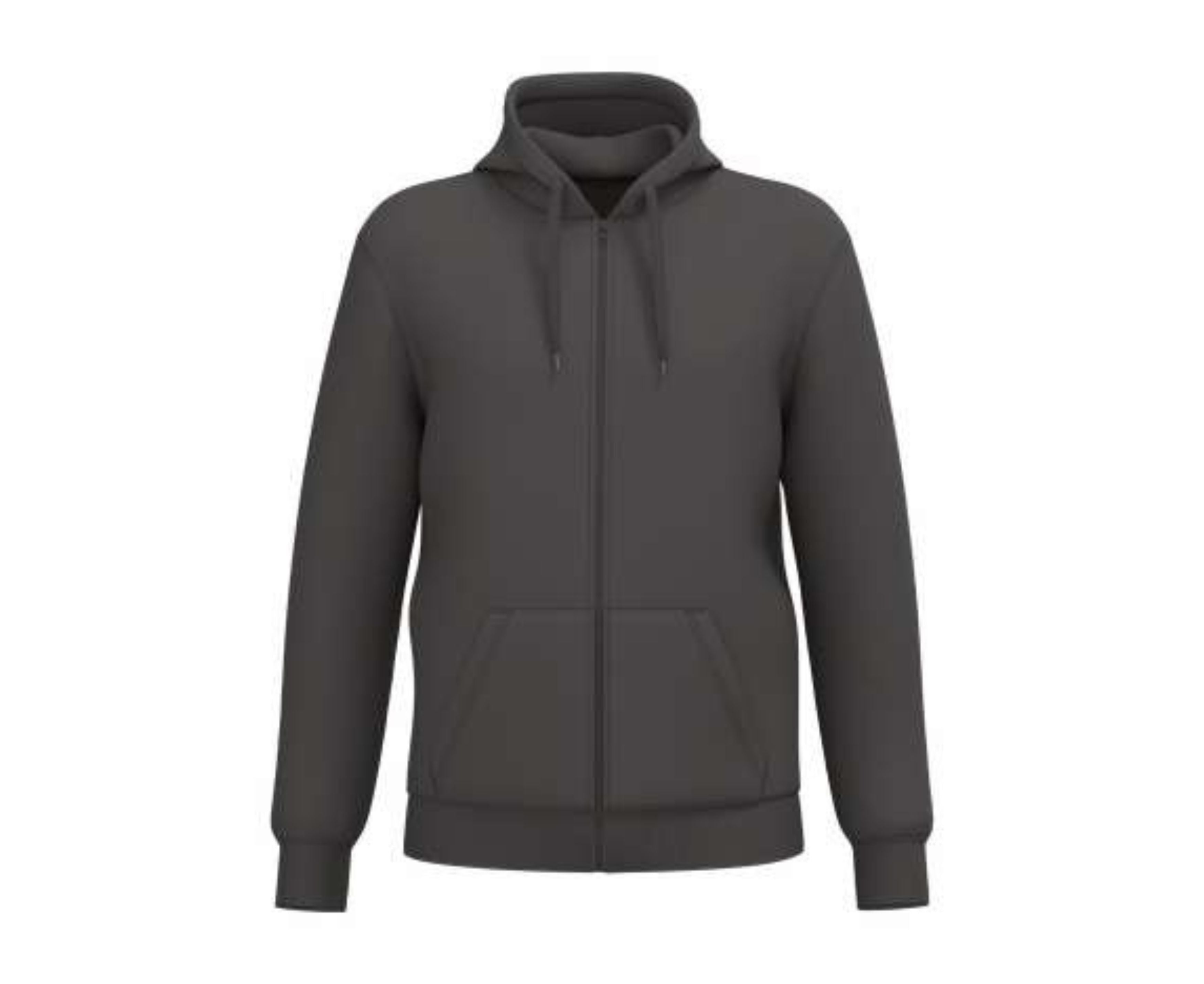 KA4042 | Unisex Full Zip Hoodie Dark Grey