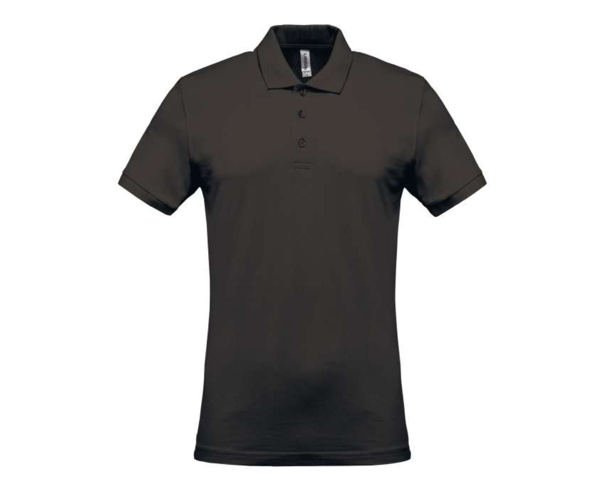 KA254 | Men's Short-Sleeved Piqué Polo Shirt Dark Grey