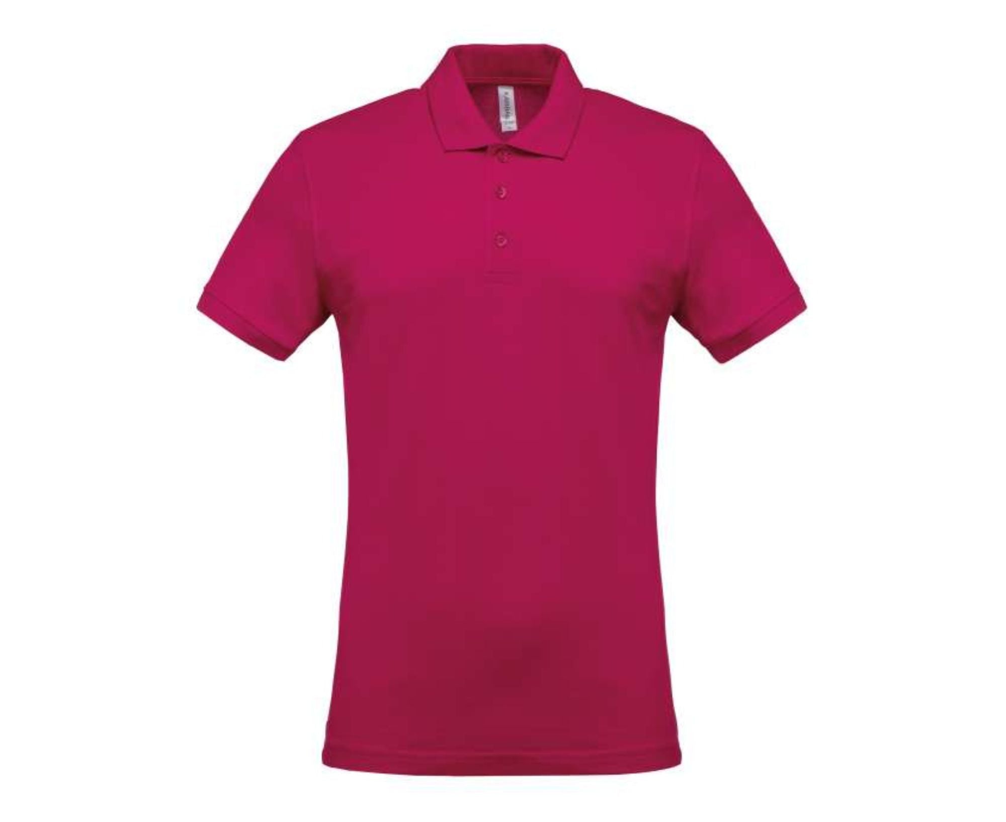 KA254 | Men's Short-Sleeved Piqué Polo Shirt Fuchsia