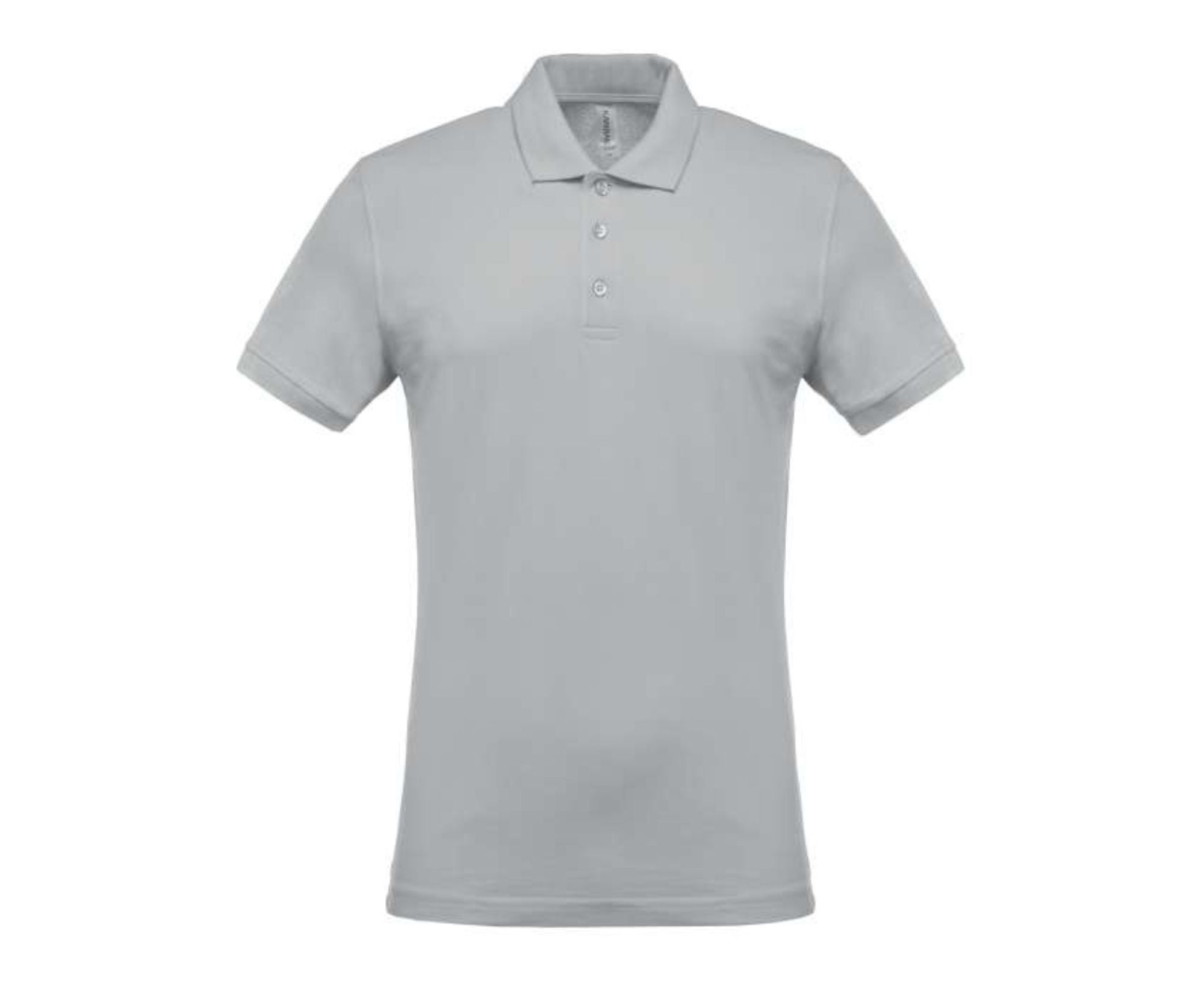 KA254 | Men's Short-Sleeved Piqué Polo Shirt Snow Grey