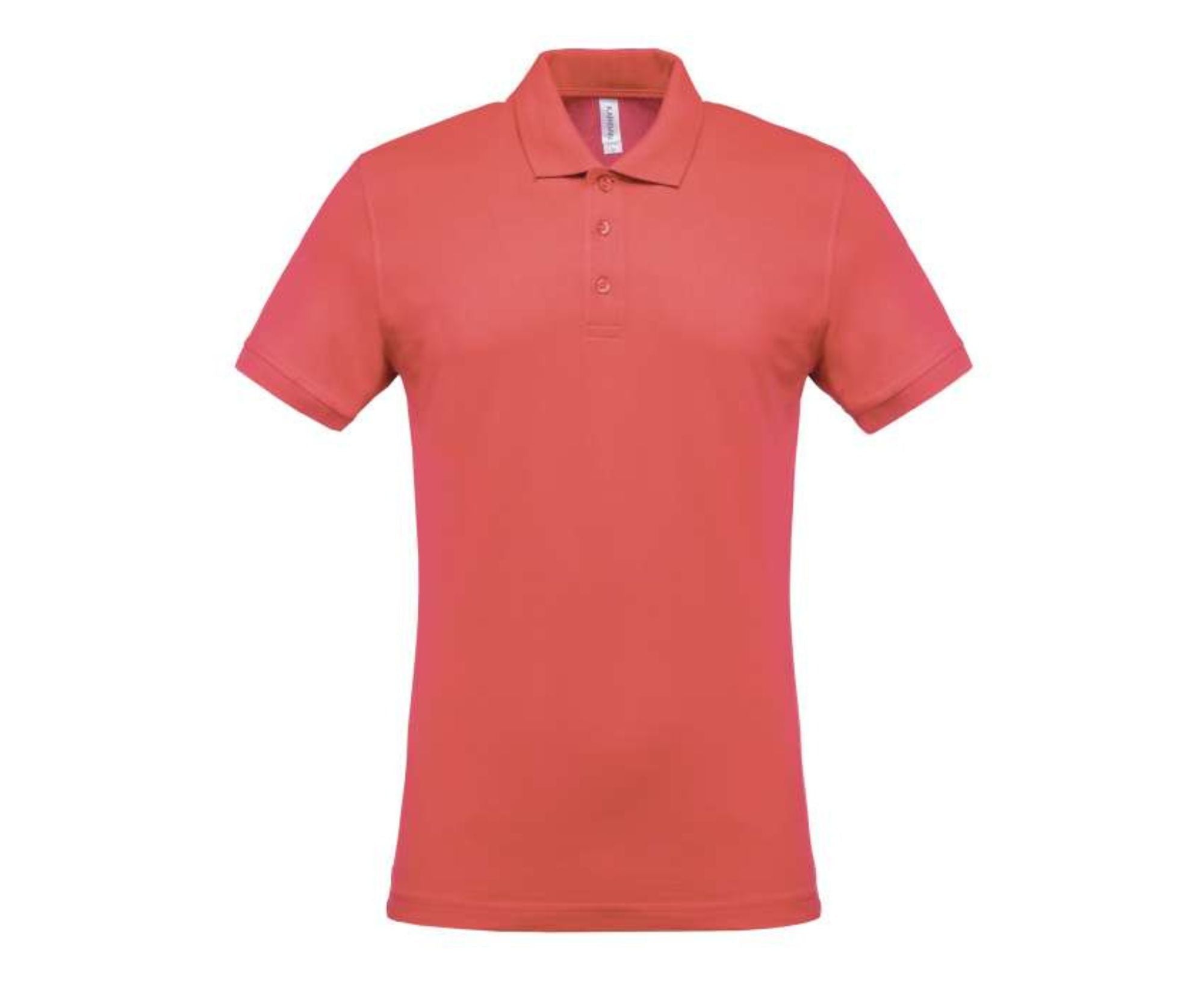 KA254 | Men's Short-Sleeved Piqué Polo Shirt True Coral