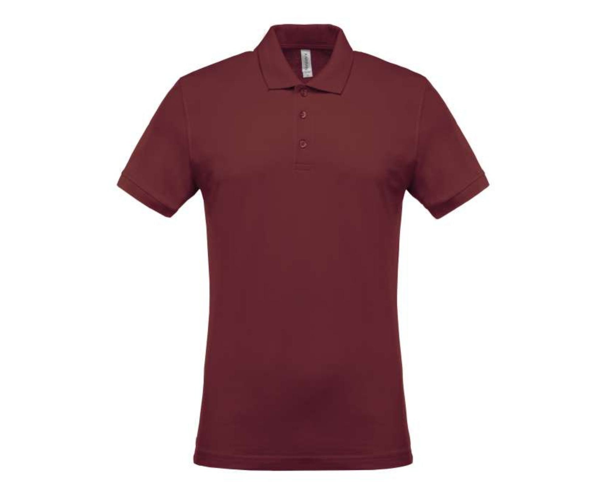 KA254 | Men's Short-Sleeved Piqué Polo Shirt Wine