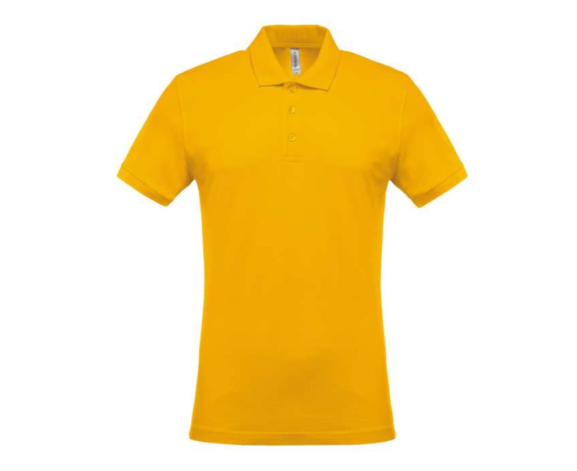 KA254 | Men's Short-Sleeved Piqué Polo Shirt Yellow