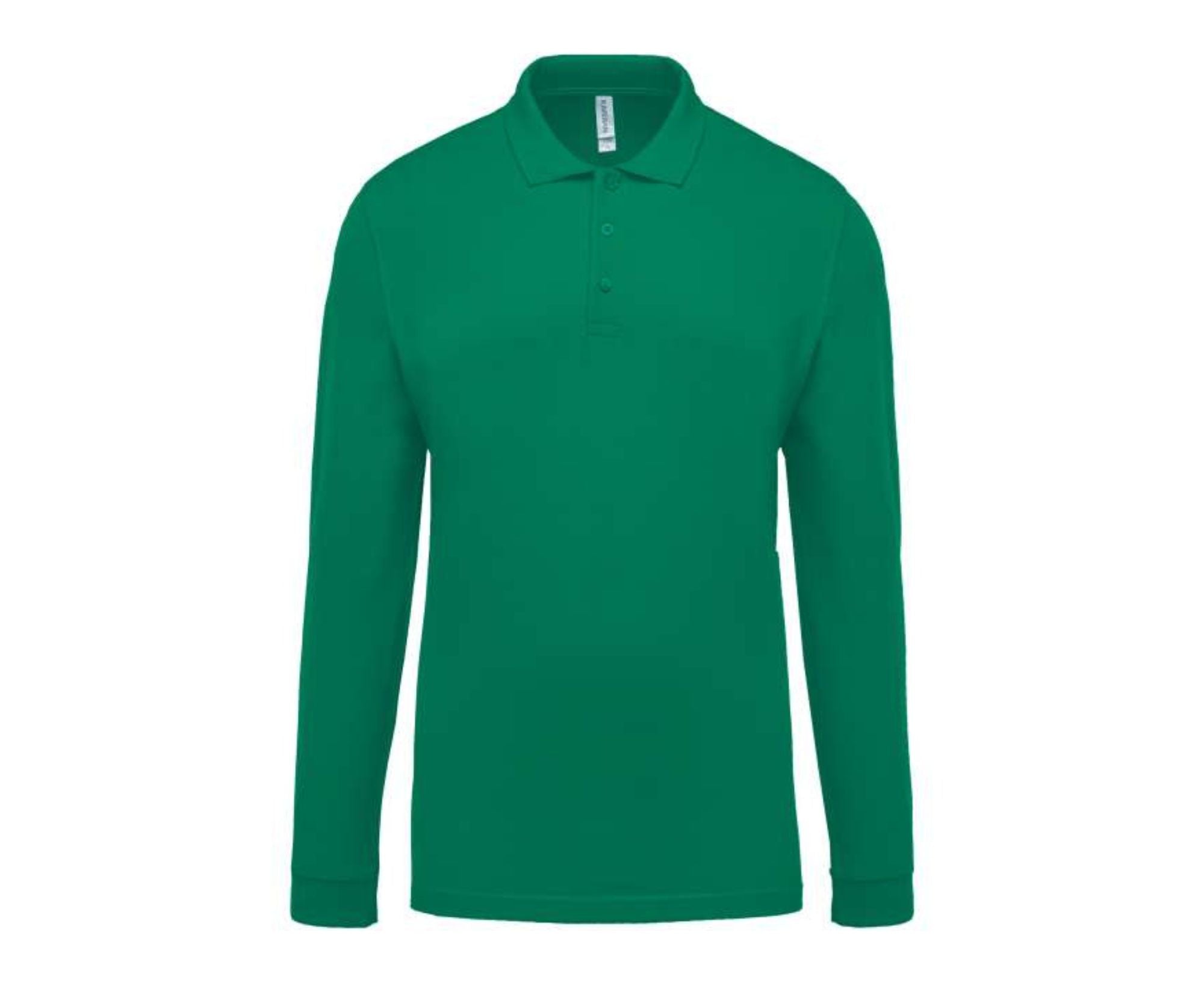 KA256 | Men's Long-Sleeved Piqué Polo Shirt Kelly Green