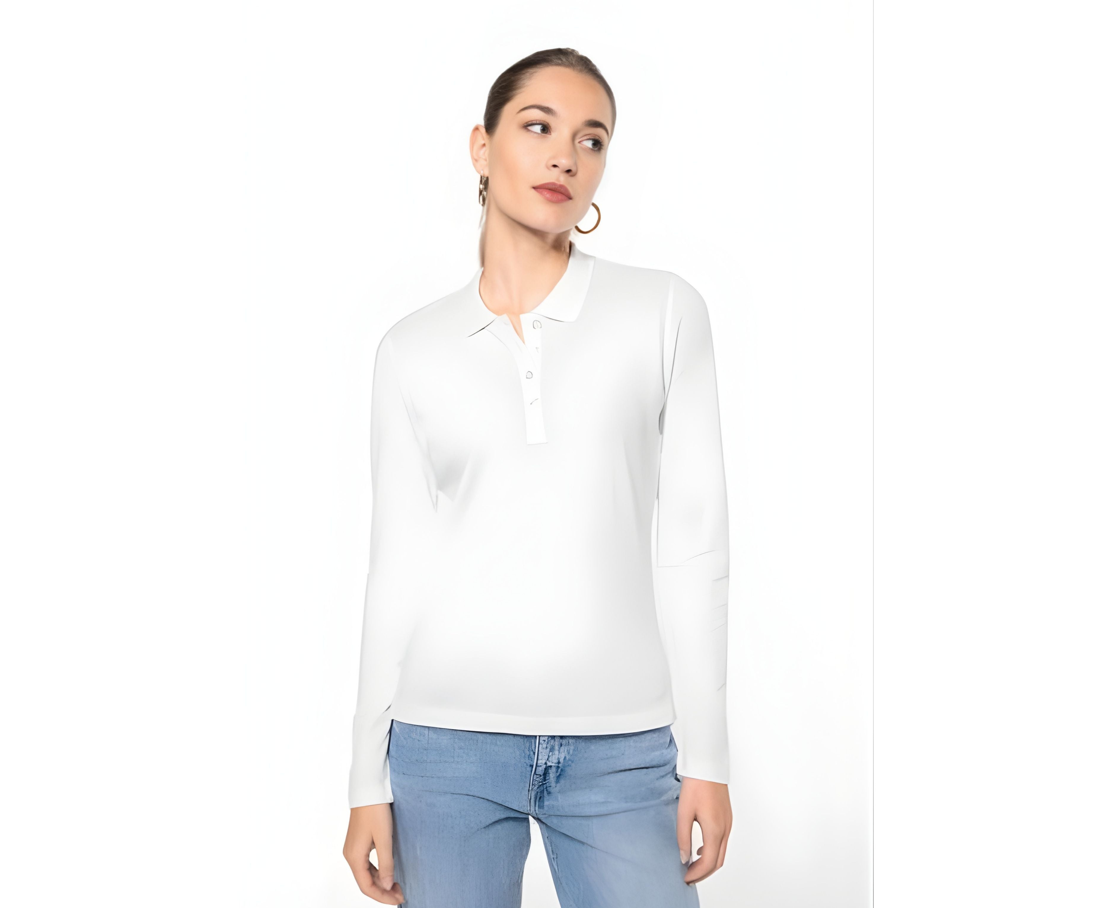 KA257 | Ladies Long-Sleeved Piqué Polo Shirt