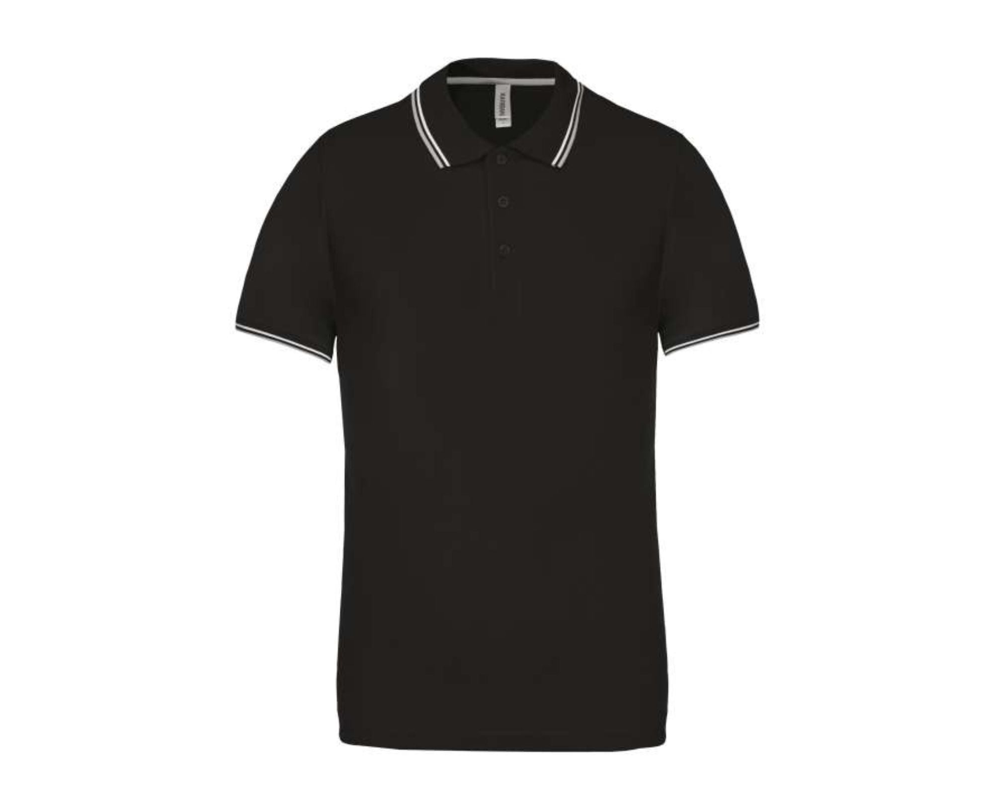 KA250 | Men's Short-Sleeved Polo Shirt Black | Light Grey | White