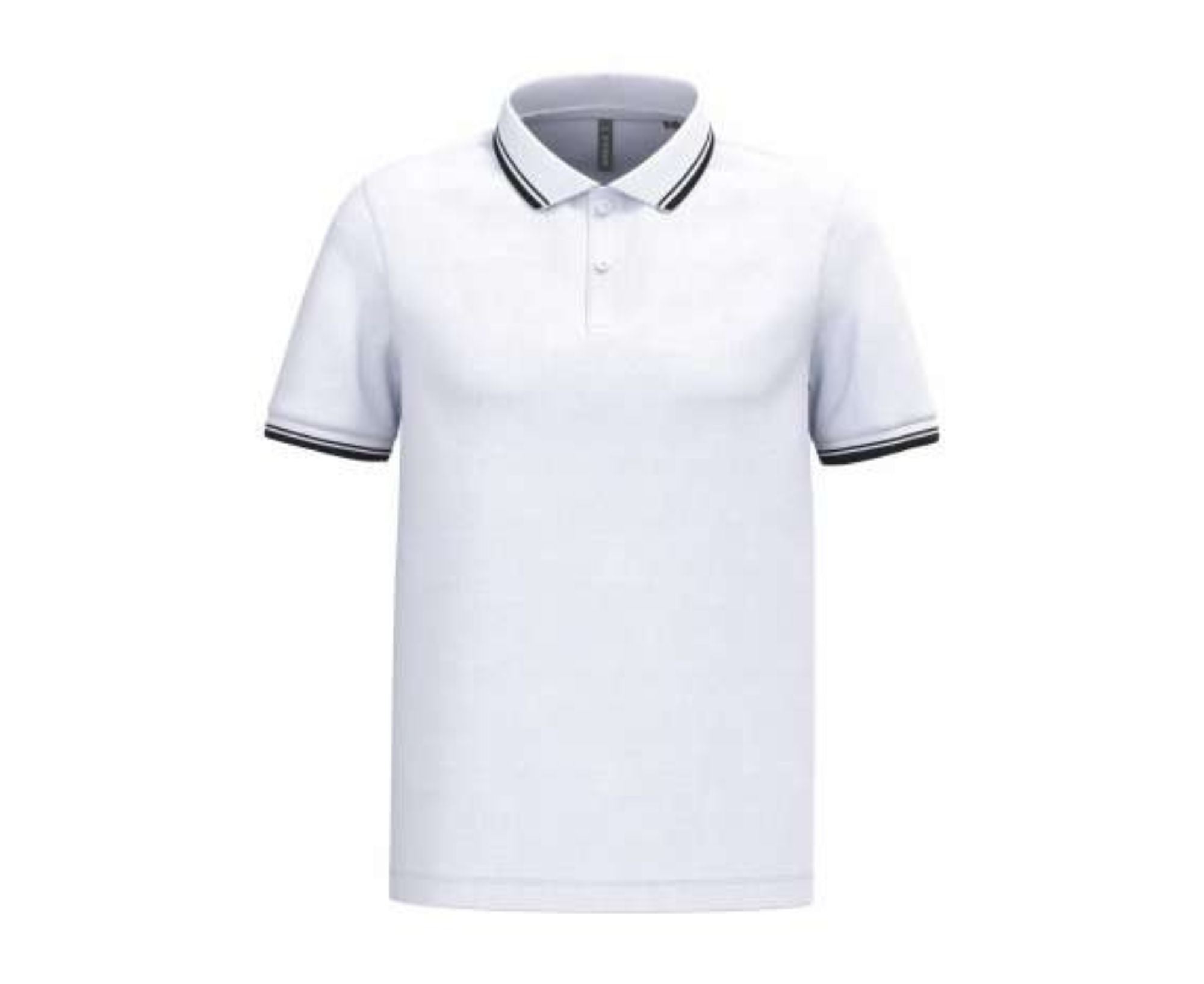 KA272 | Men's Short-Sleeved Polo Shirt Contrasting Piping White | Black