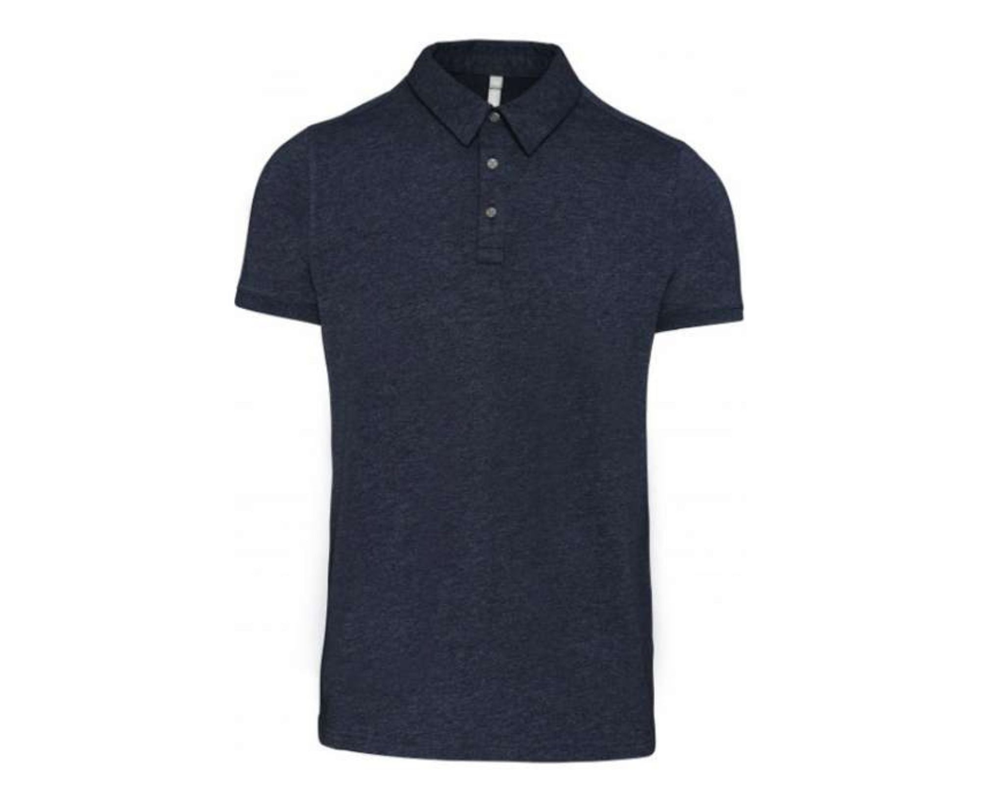 KA262 | Men's Short Sleeved Jersey Polo Shirt French Navy Heather
