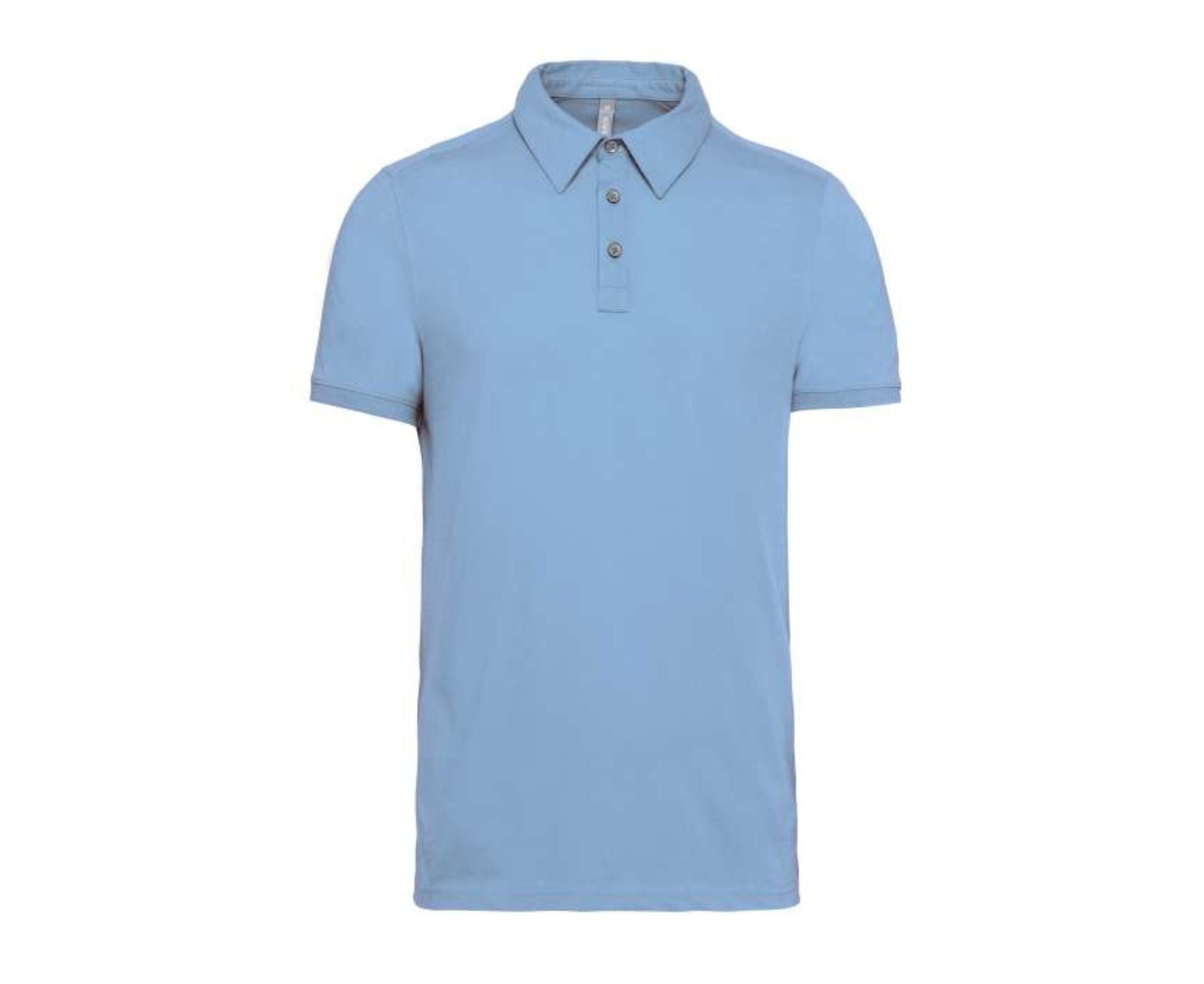 KA262 | Men's Short Sleeved Jersey Polo Shirt Sky Blue