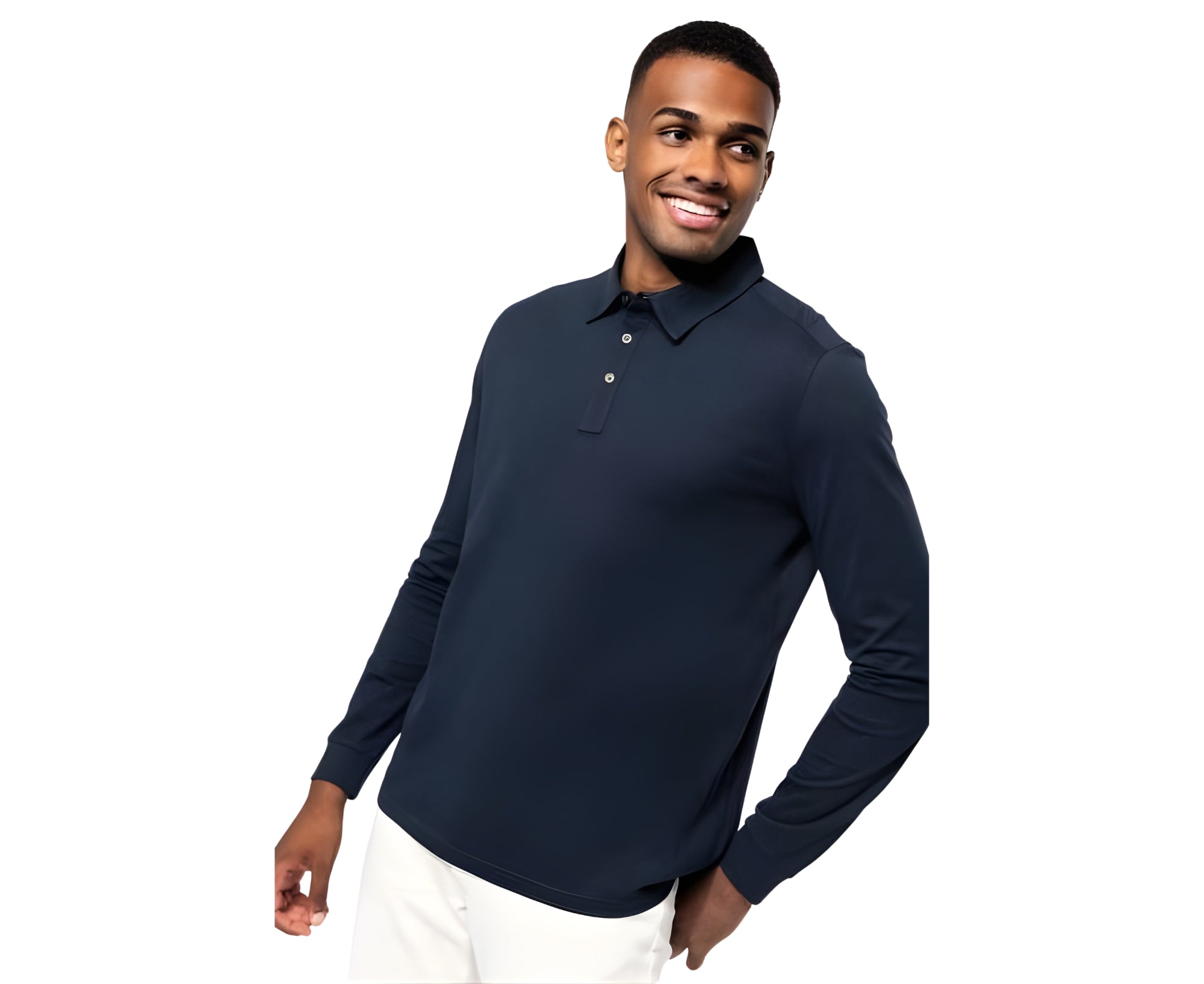 KA264 | Men's Long Sleeved Jersey Polo Shirt