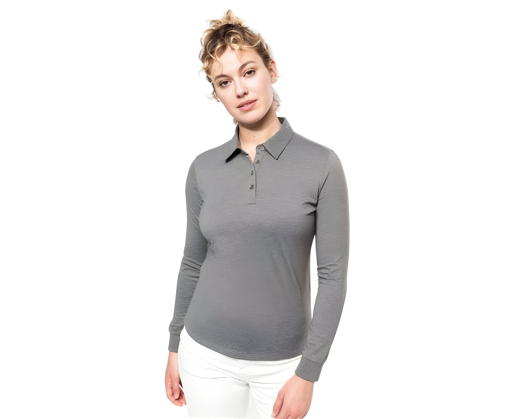KA265 | Ladies' Long Sleeved Jersey Polo Shirt
