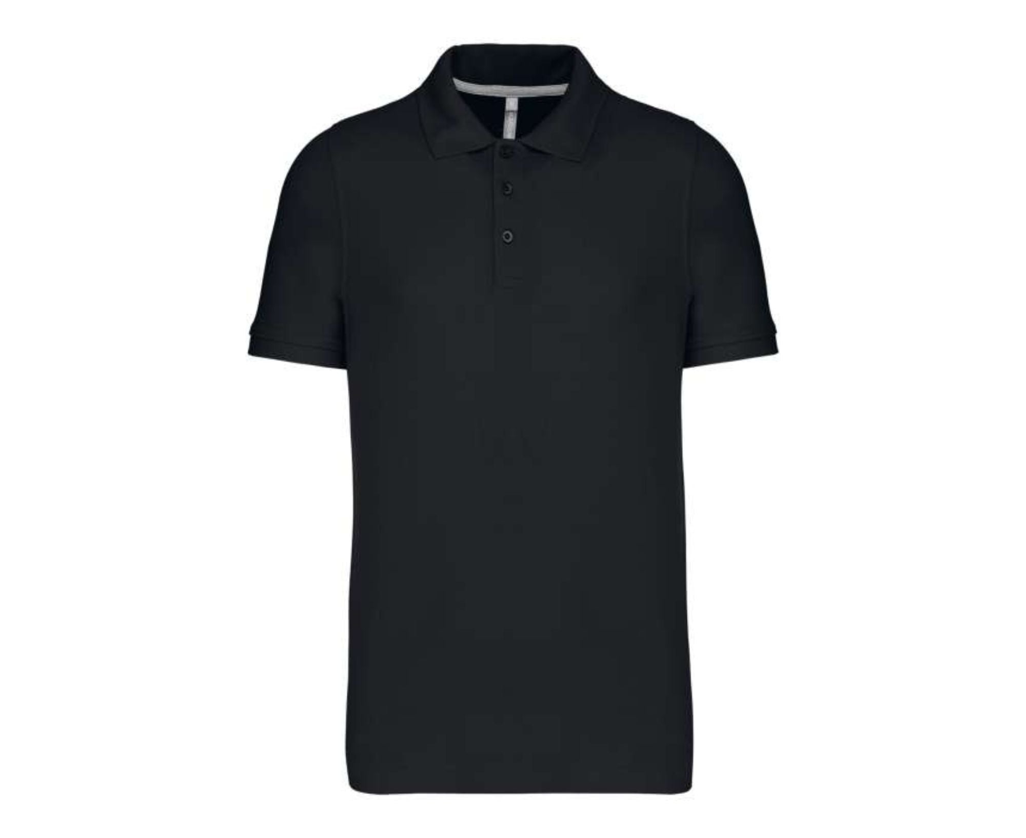 KA241 | Men's Short Sleeved Piqué Polo Shirt Black
