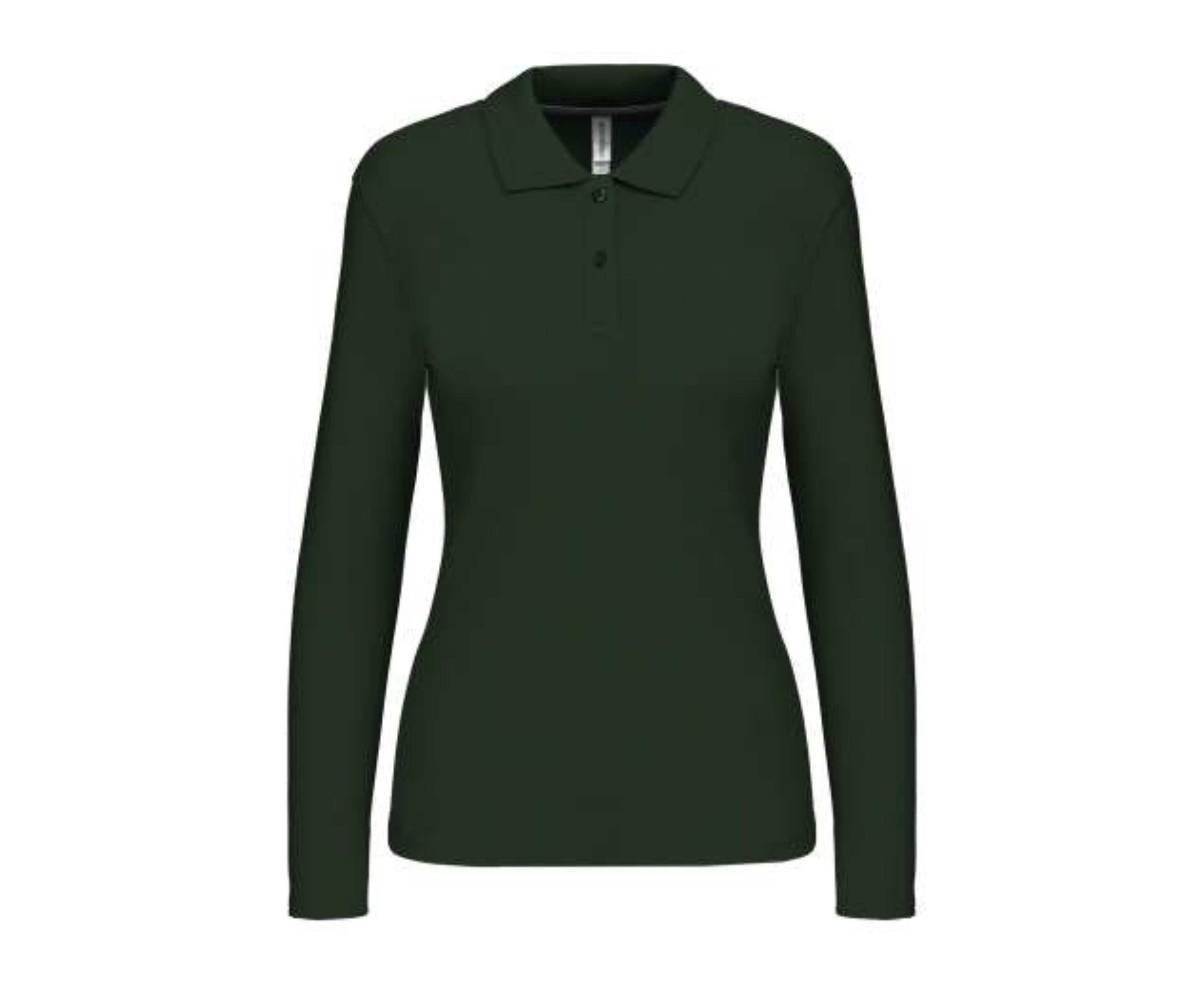 KA244 | Ladies' Long Sleeved Polo Shirt Forest Green