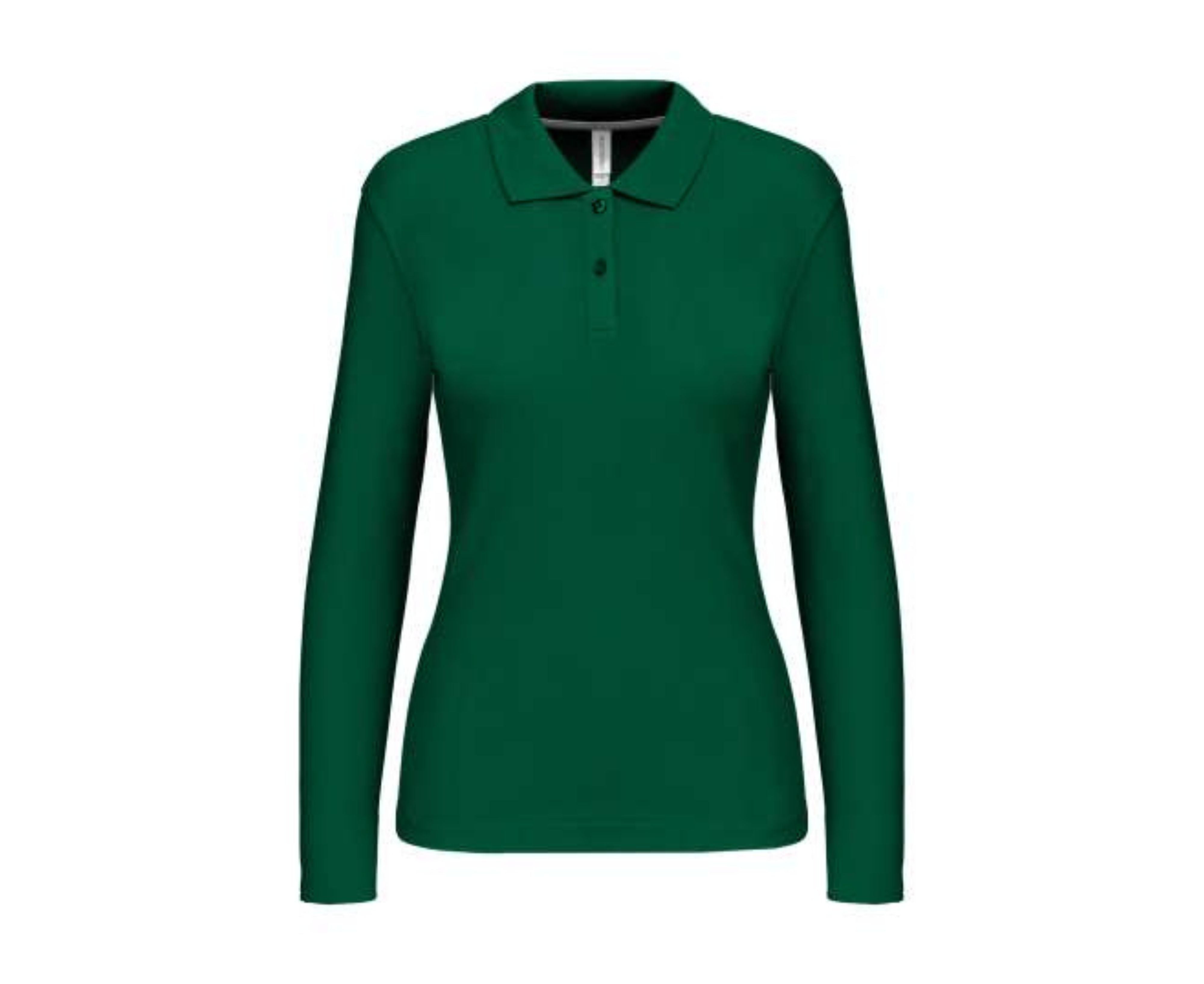 KA244 | Ladies' Long Sleeved Polo Shirt Kelly Green