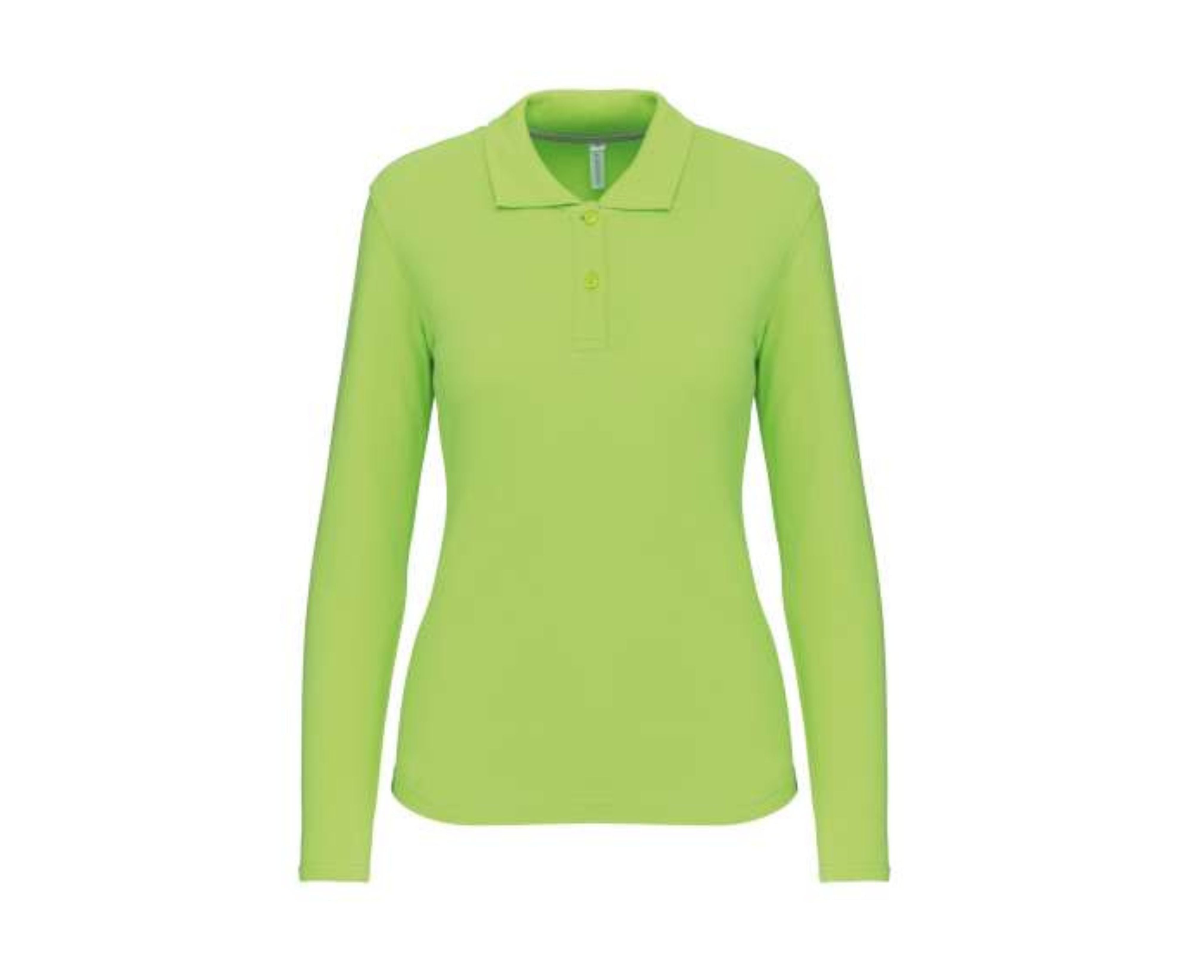 KA244 | Ladies' Long Sleeved Polo Shirt Lime