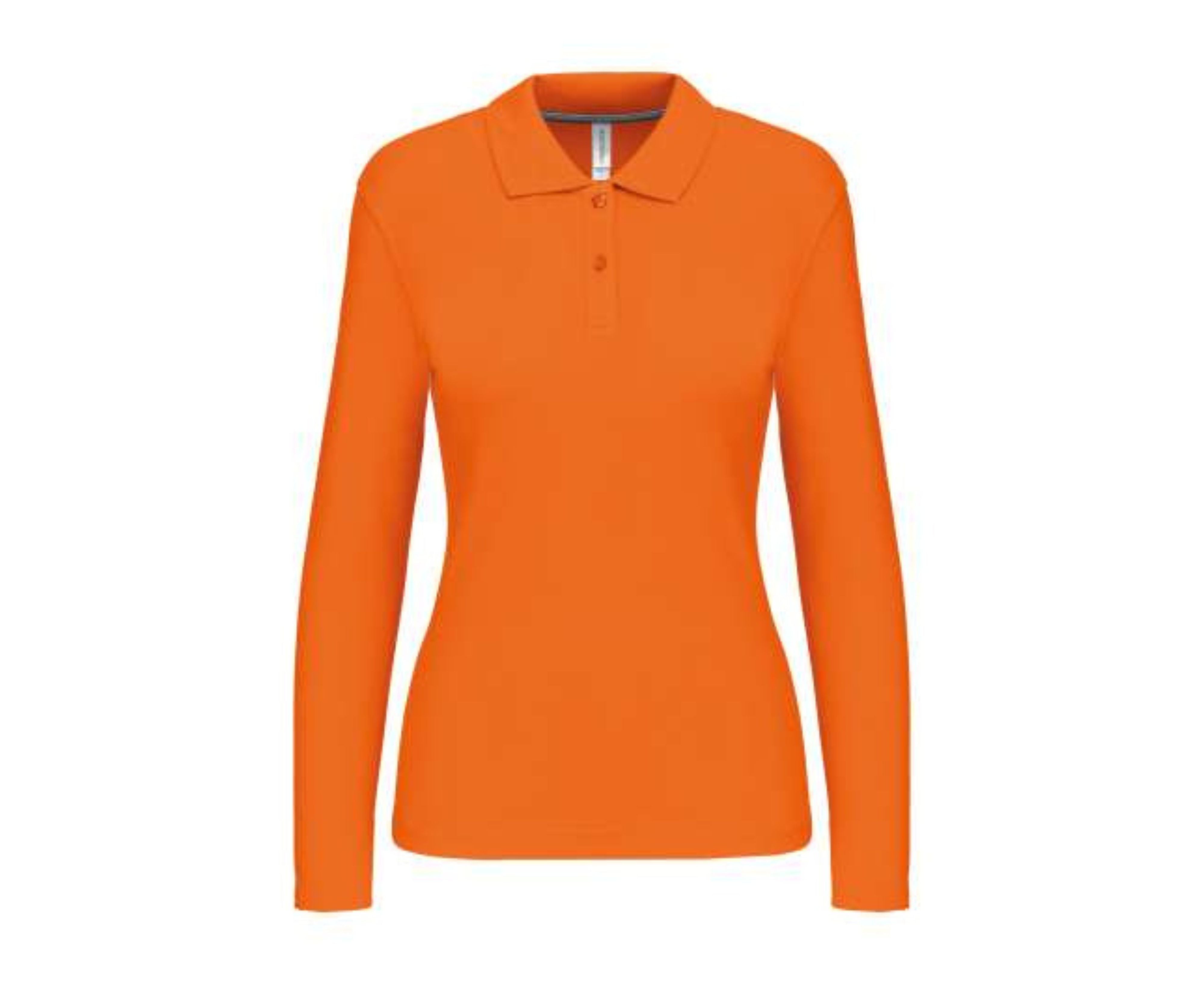 KA244 | Ladies' Long Sleeved Polo Shirt Orange