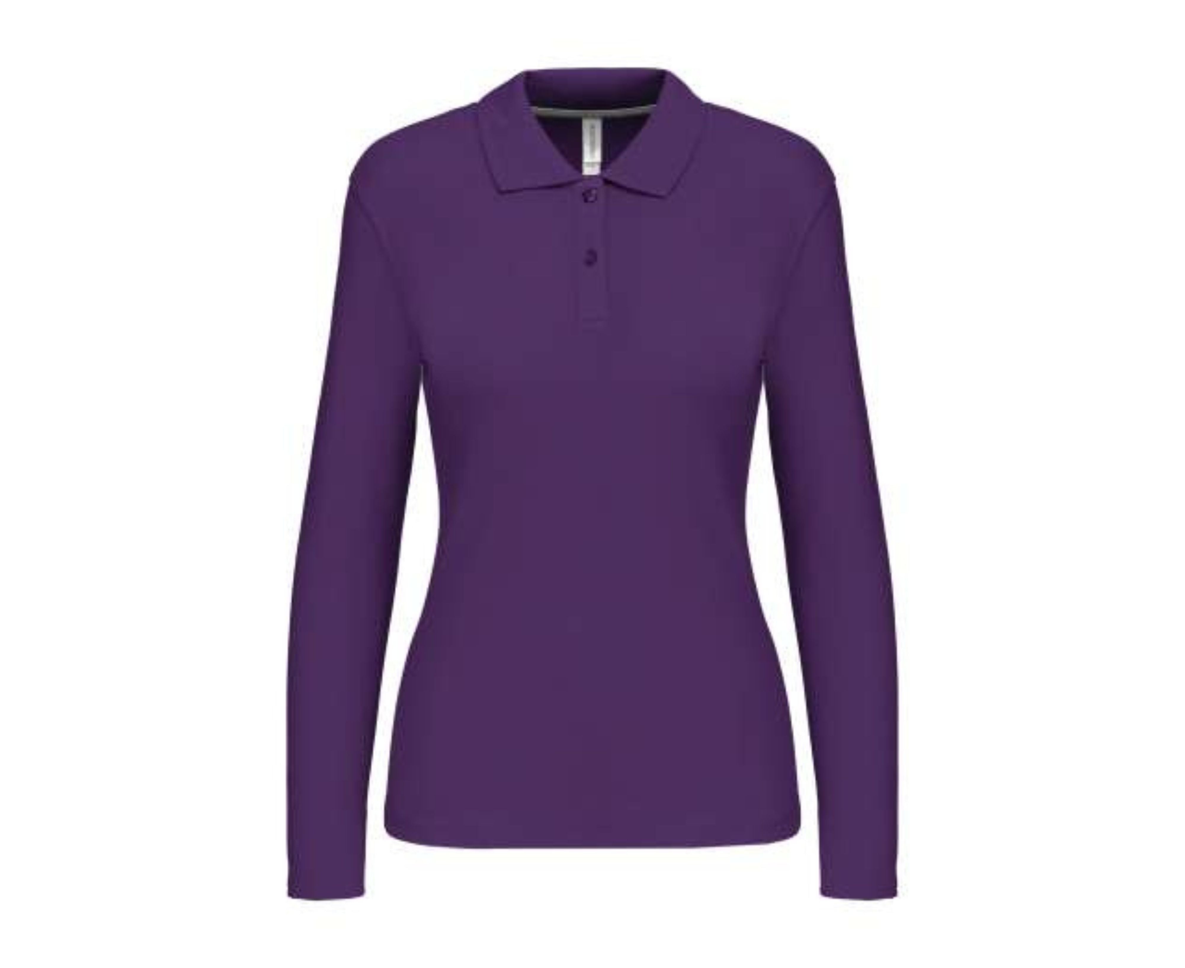 KA244 | Ladies' Long Sleeved Polo Shirt Purple