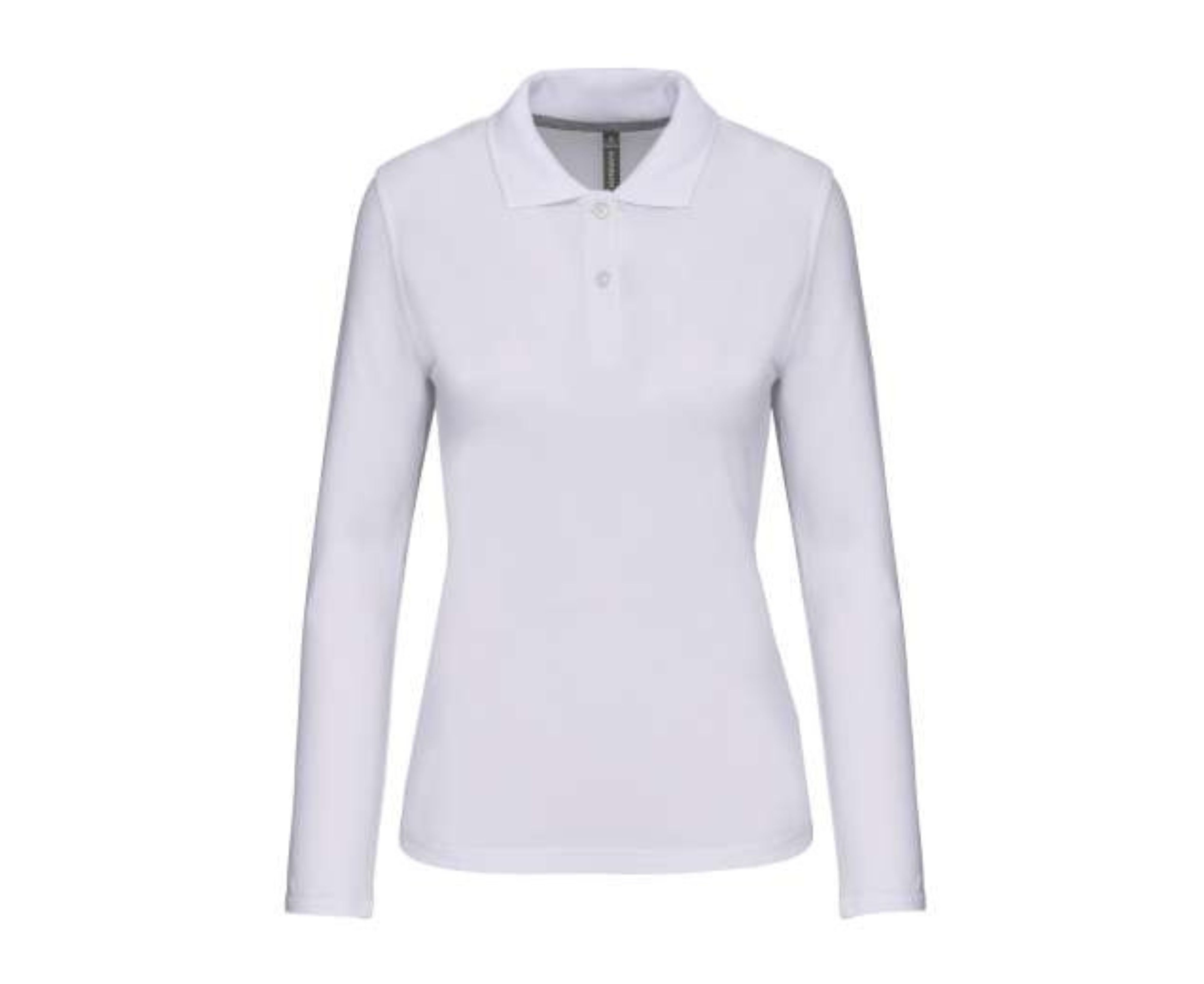 KA244 | Ladies' Long Sleeved Polo Shirt White