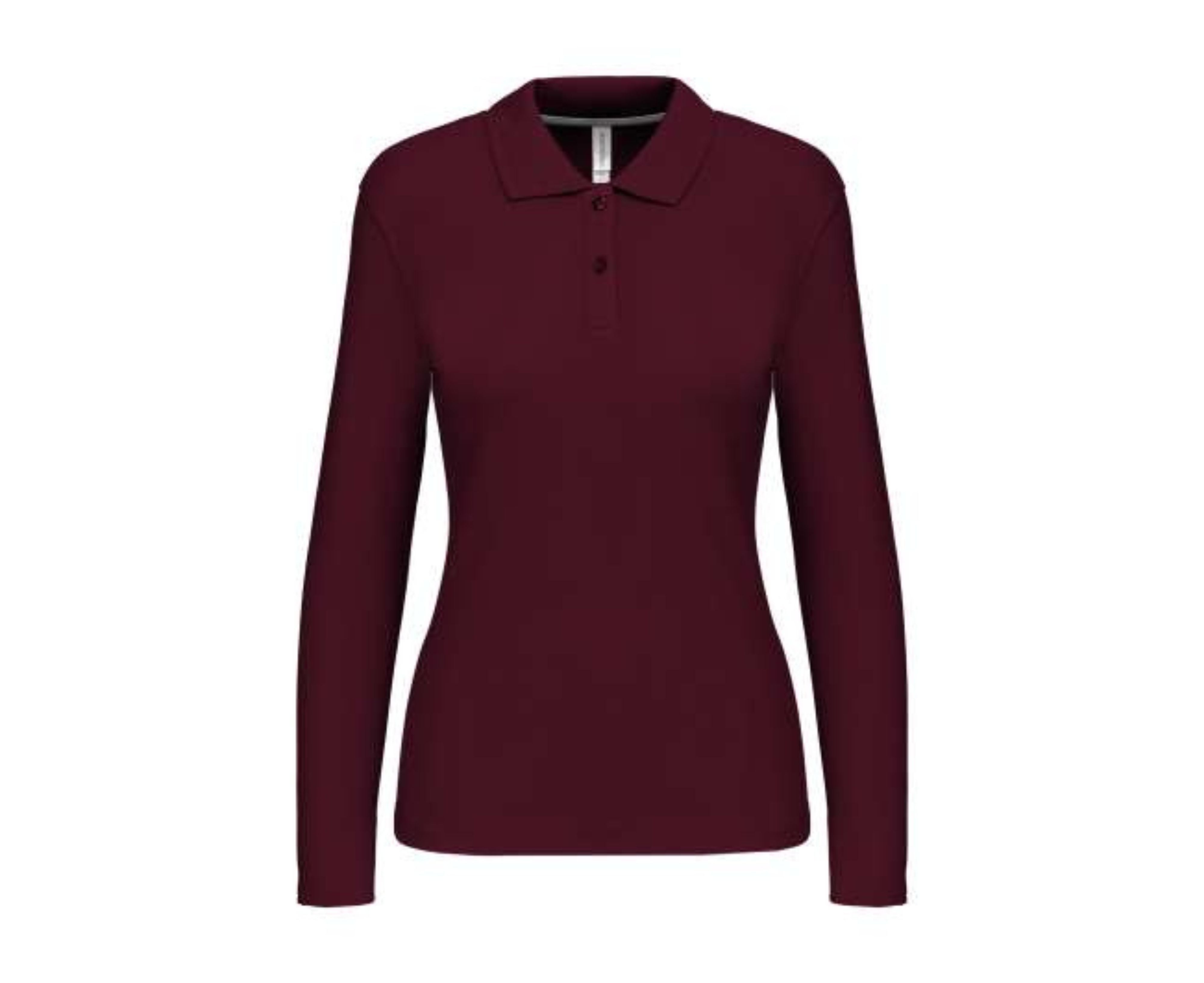 KA244 | Ladies' Long Sleeved Polo Shirt Wine