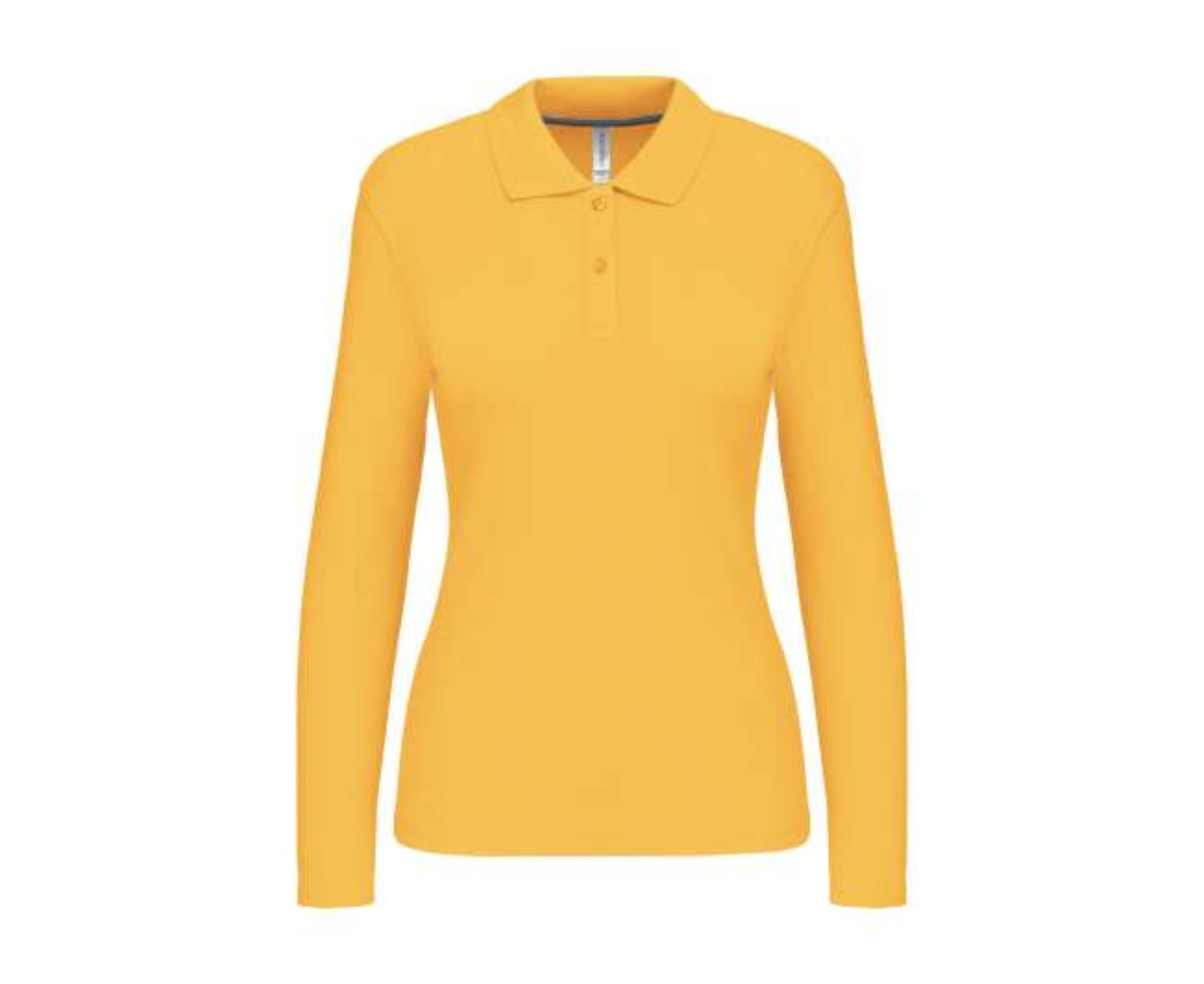 KA244 | Ladies' Long Sleeved Polo Shirt Yellow