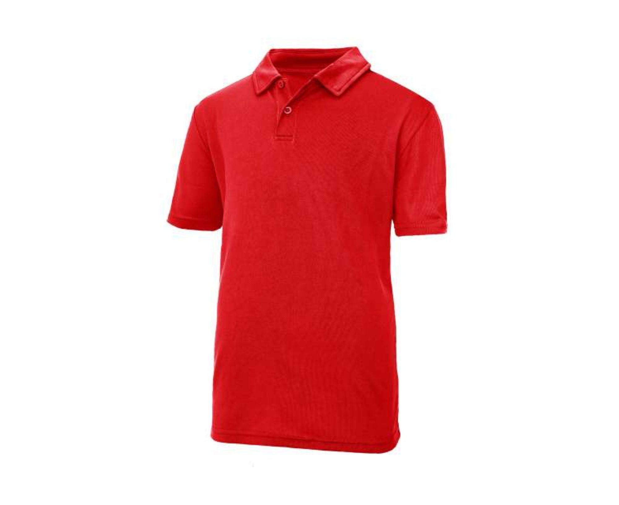 JC040J | Kids Cool Polo Shirt Fire Red