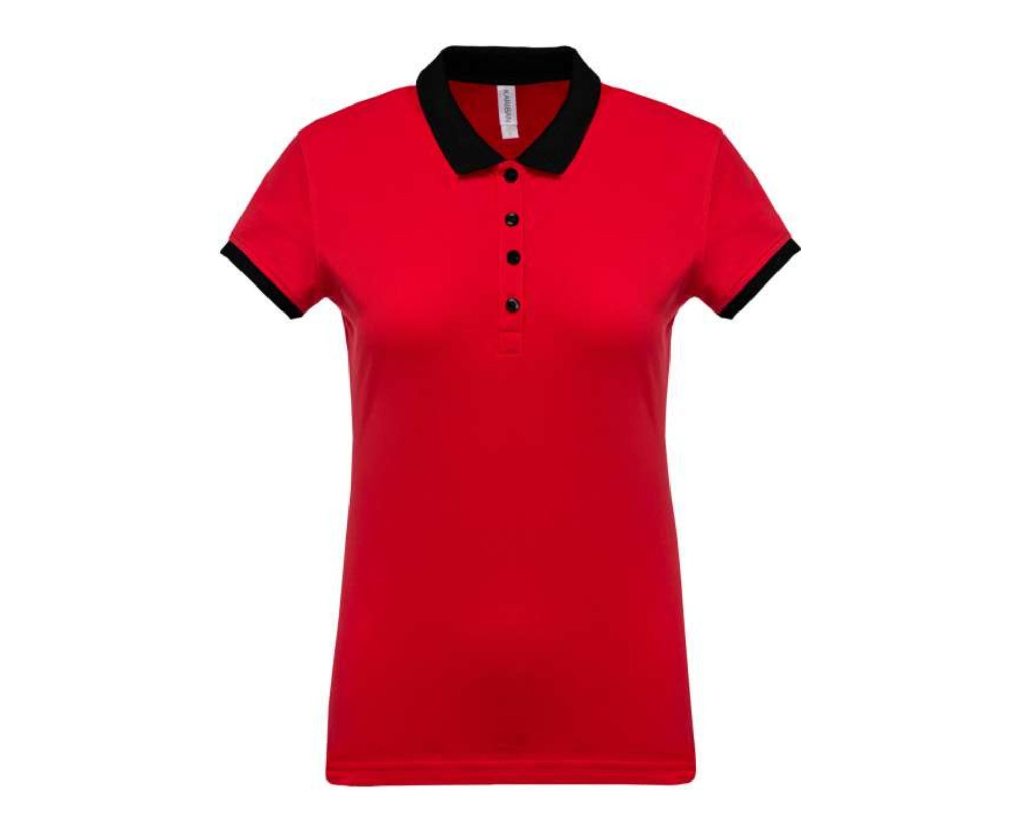 KA259 | Ladies Two-Tone Piqué Polo Shirt White | Oxford Grey