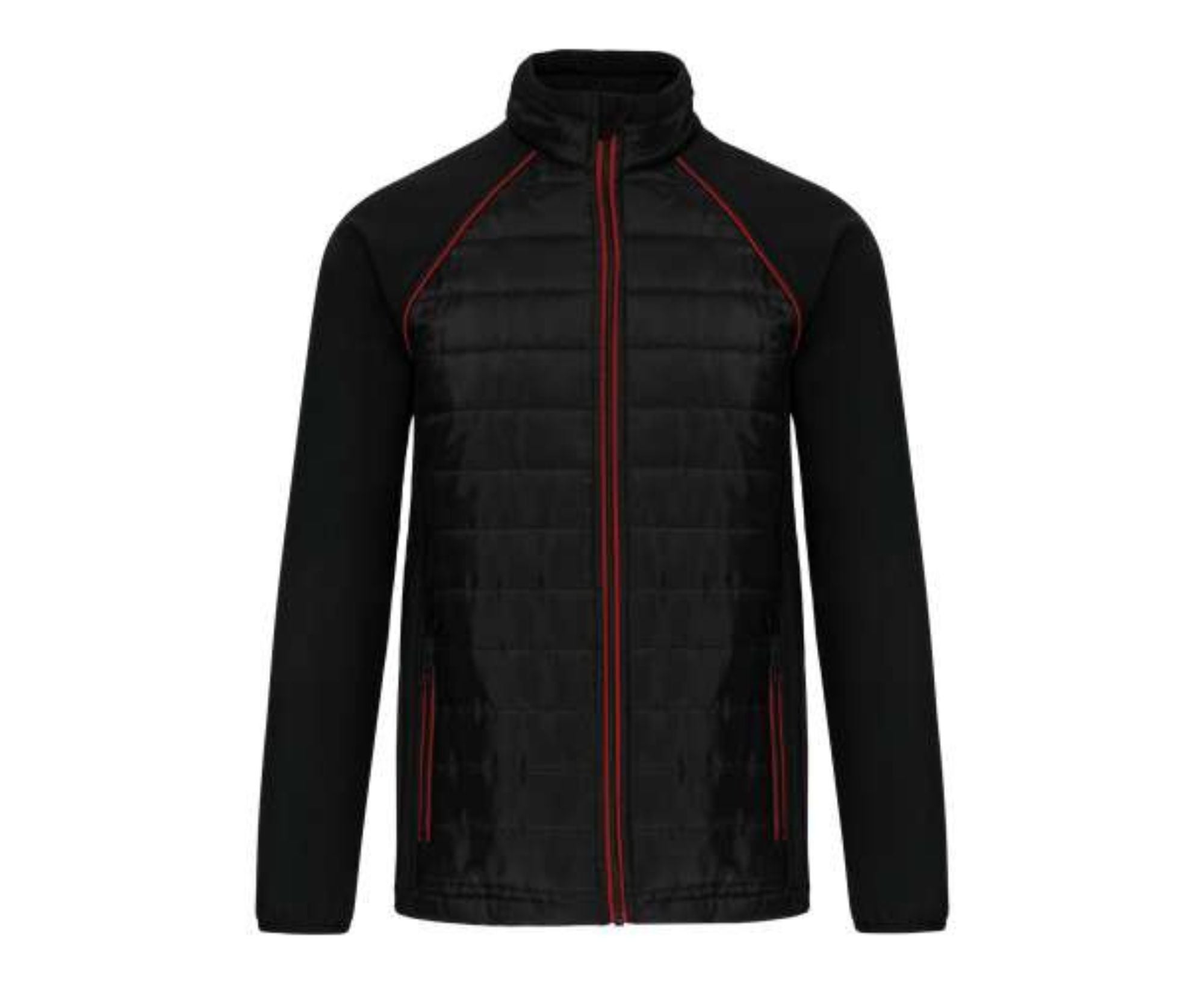 WK6147 | Unisex Dual-Fabric Daytoday Jacket Black | Red