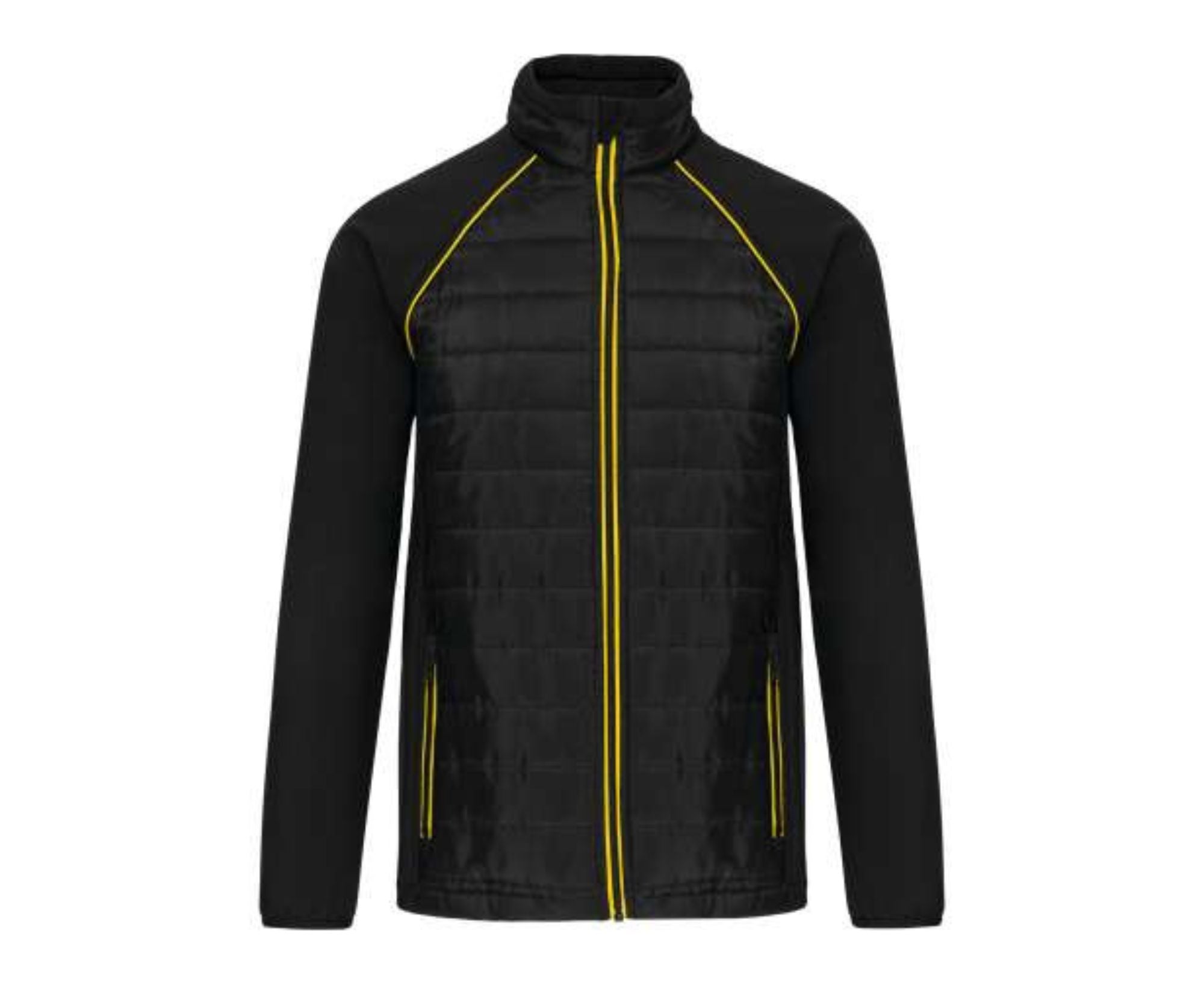 WK6147 | Unisex Dual-Fabric Daytoday Jacket Black | Yellow