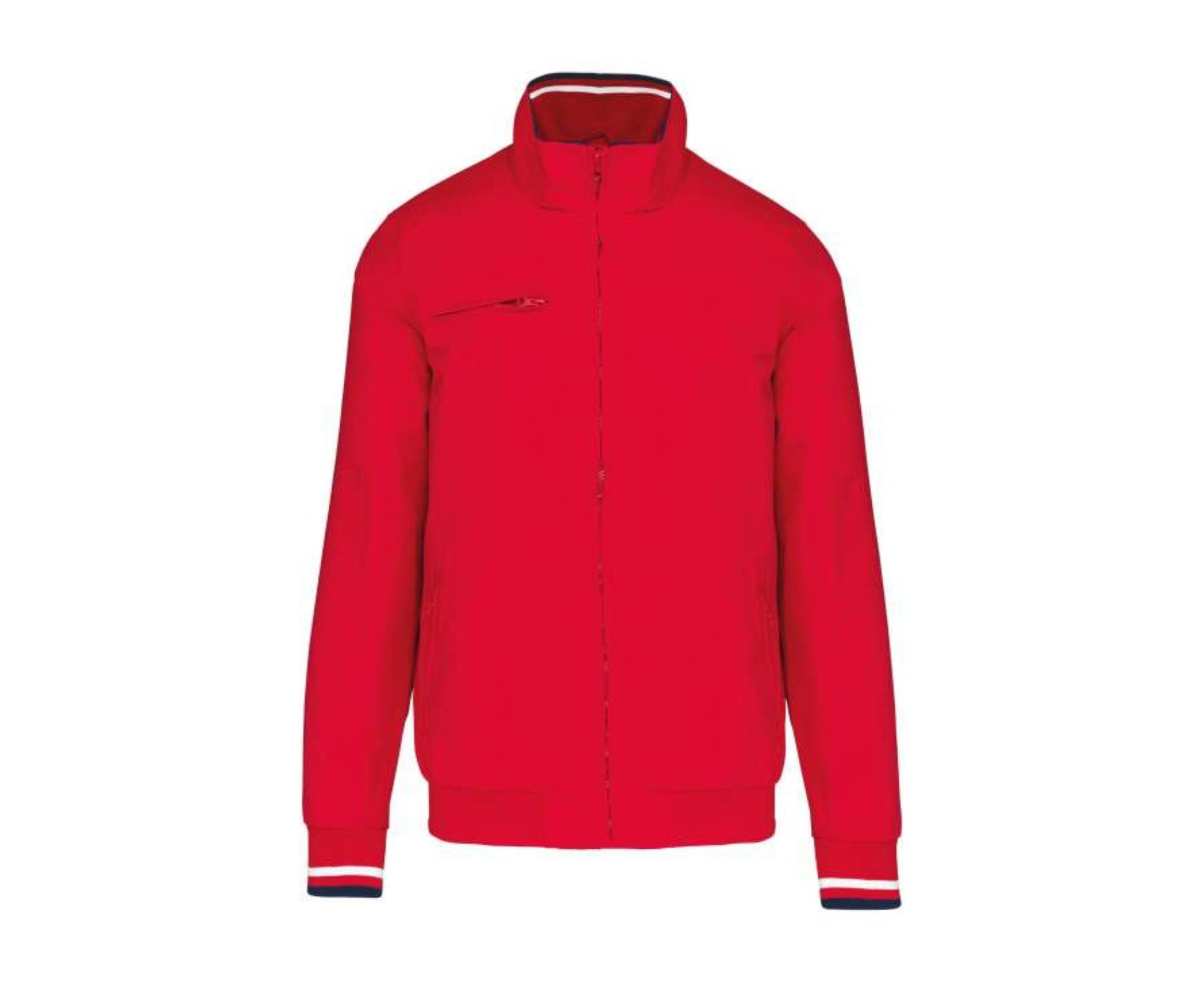 KA609 | City Blouson Jacket Red | White | Navy
