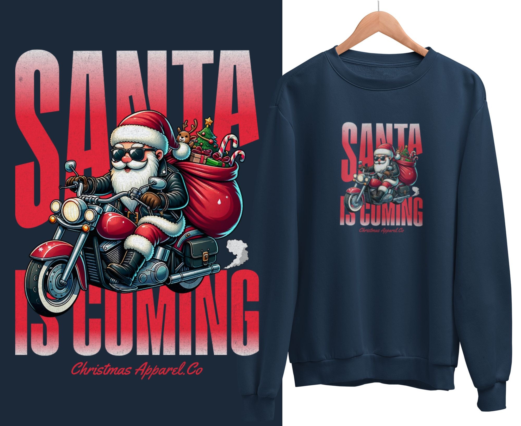 SCICSWK | Santa Claus Is Coming Kids Sweatshirt