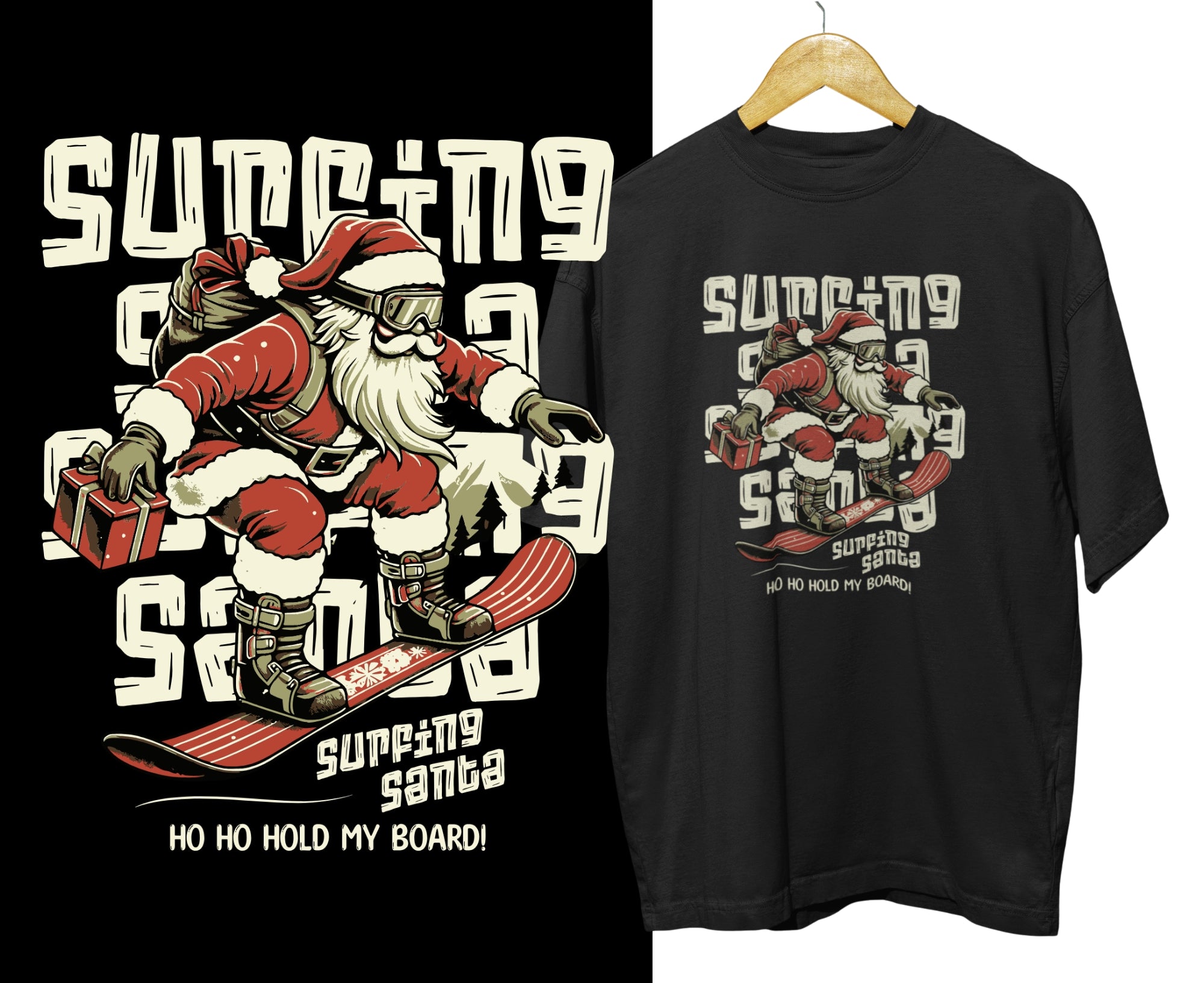 SFT | Surfing Santa Unisex T-Shirt