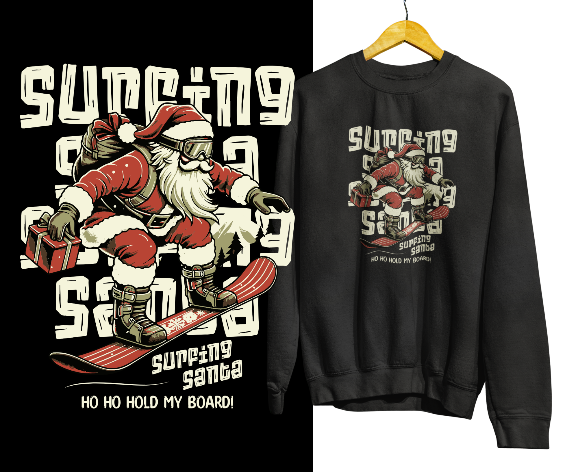 SFSW | Surfing Santa Unisex Sweatshirt