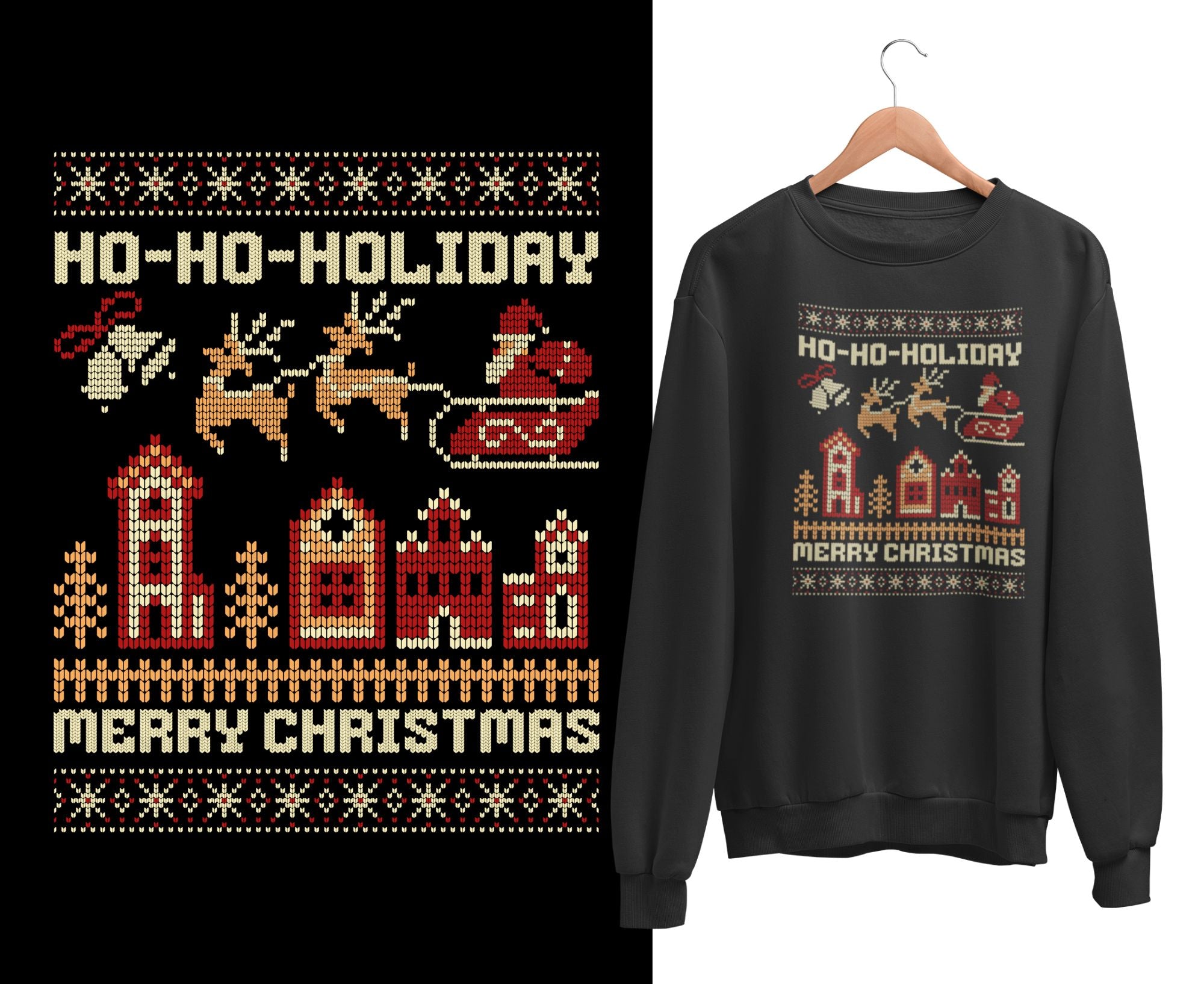 HHMCSWK | Ho Ho Holiday Merry Christmas Kids Sweatshirt
