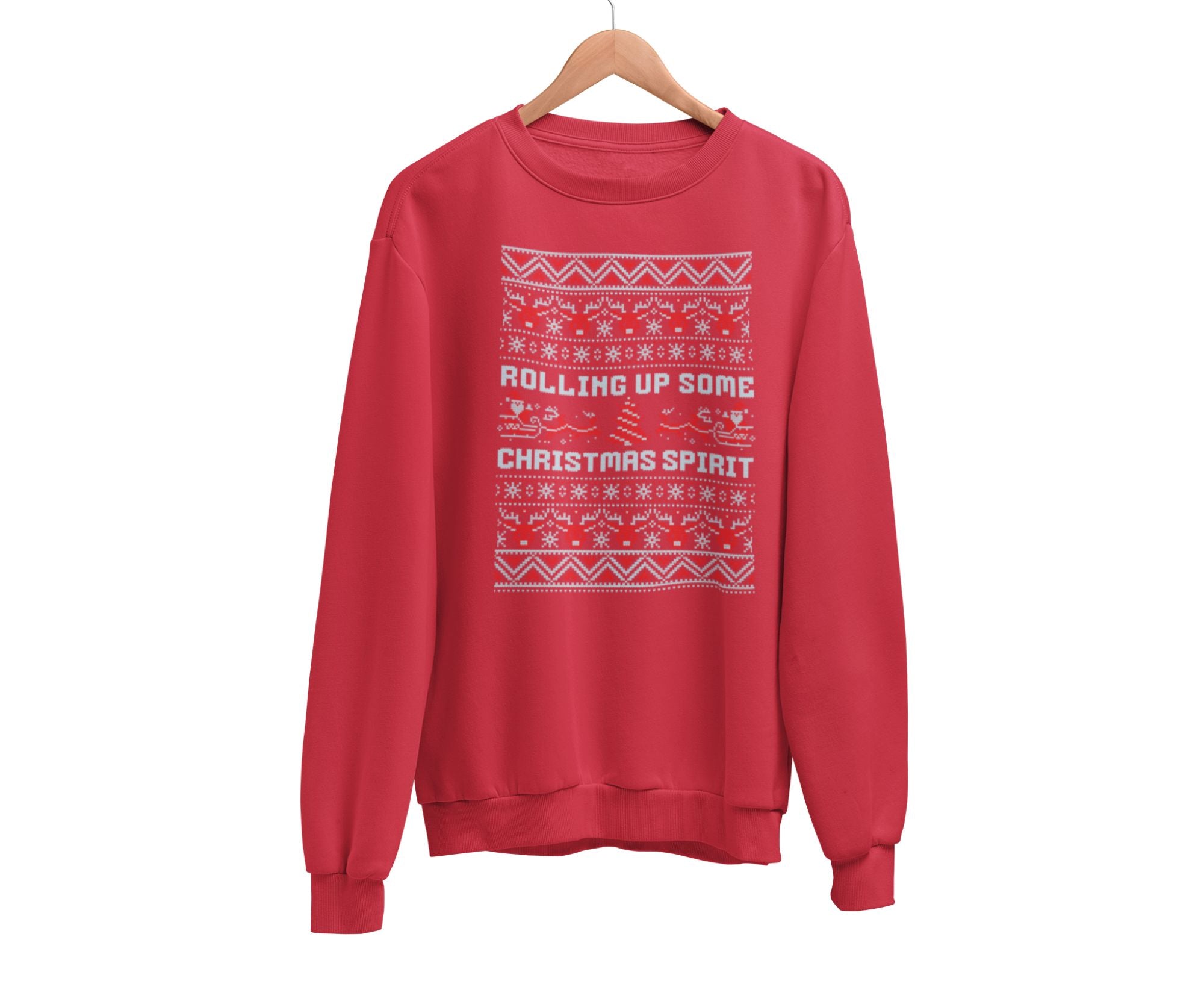 RUSCSSWK | Rolling Up Some Christmas Spirit Kids Sweatshirt