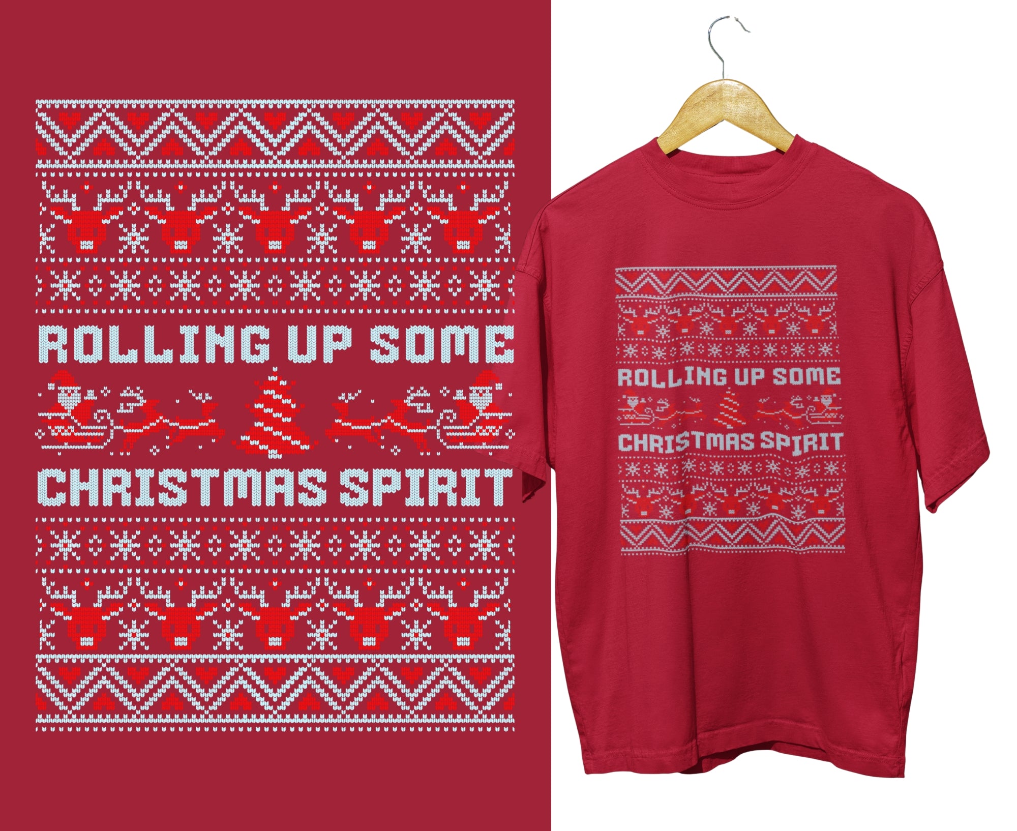 RUSCST | Rolling Up Some Christmas Spirit Unisex T-Shirt