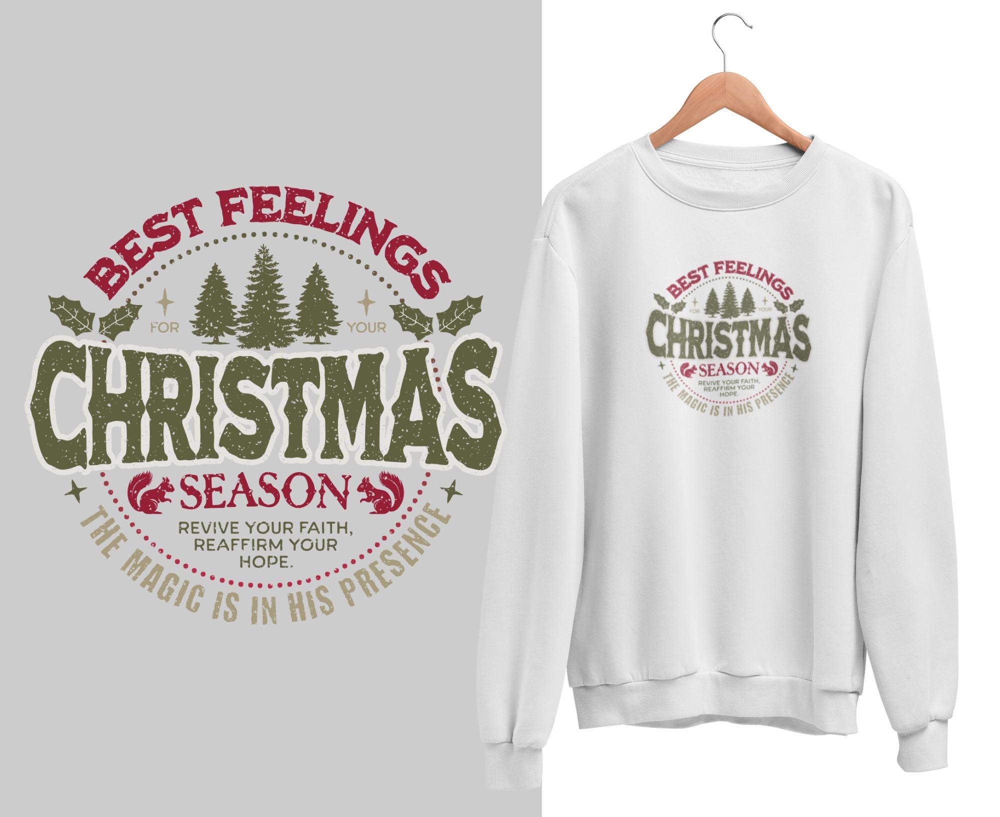 TBFCSWF | The Best Feeling Christmas Kids Sweatshirt