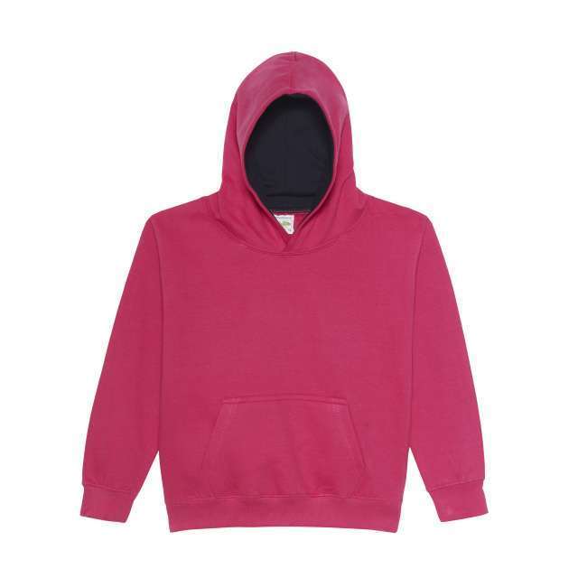 AWJH003J | Kids Varsity Hoodie Hot Pink | French Navy