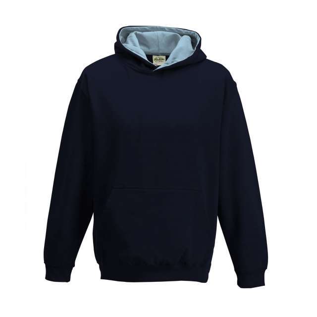 AWJH003J | Kids Varsity Hoodie New French Navy | Sky Blue