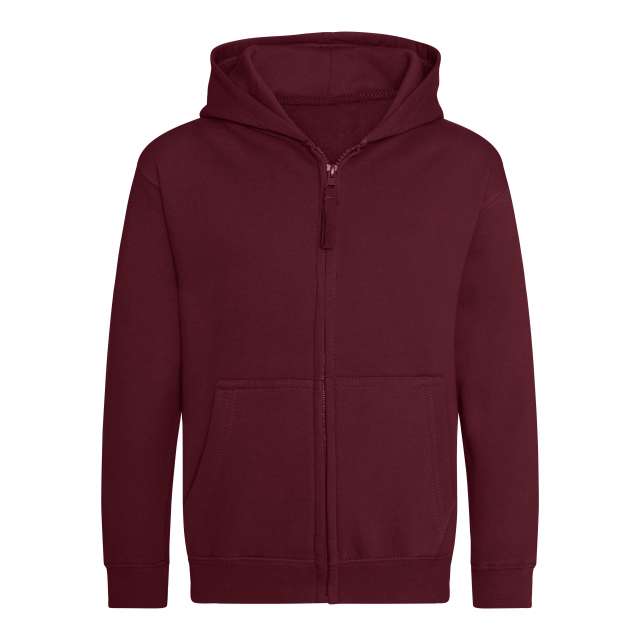 AWJH050J | Kids Full Zip Hoodie Burgundy