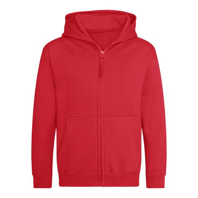 AWJH050J | Kids Full Zip Hoodie Fire Red